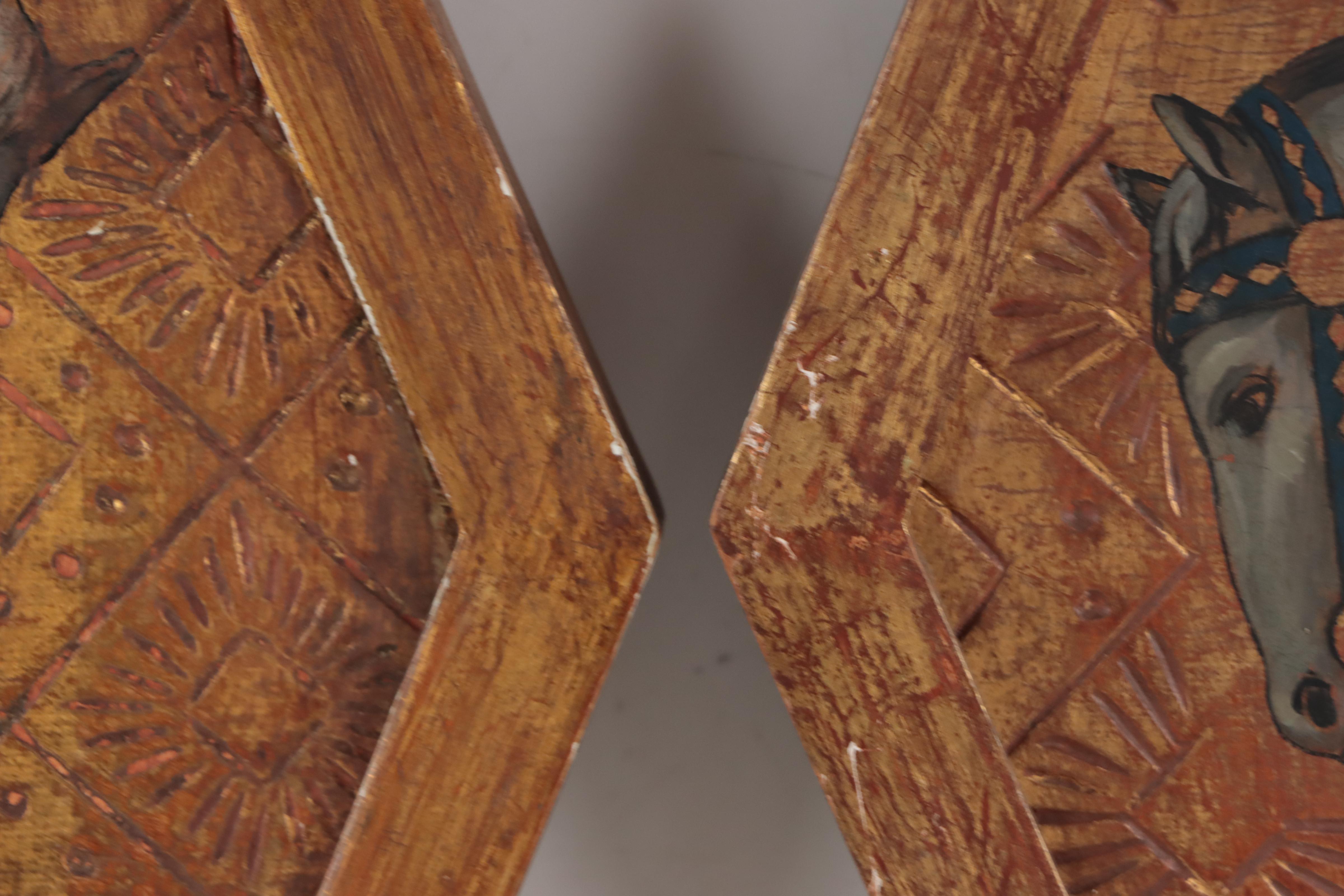 Palladio Italian Renaissance Style Wood Wall Plaques, Mid-20th Century