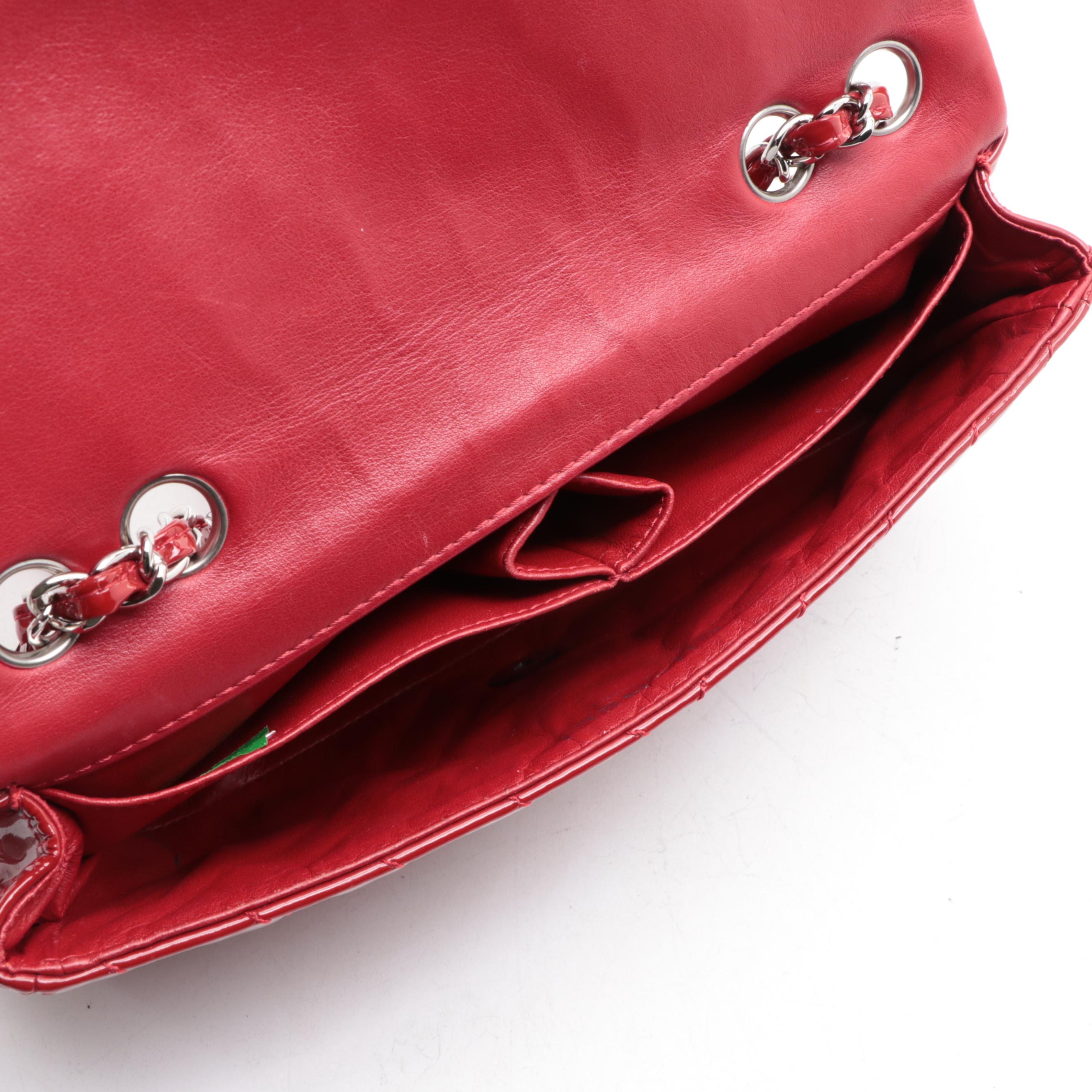 Chanel Classic Flap Quilted Patent Leather Shoulder Bag