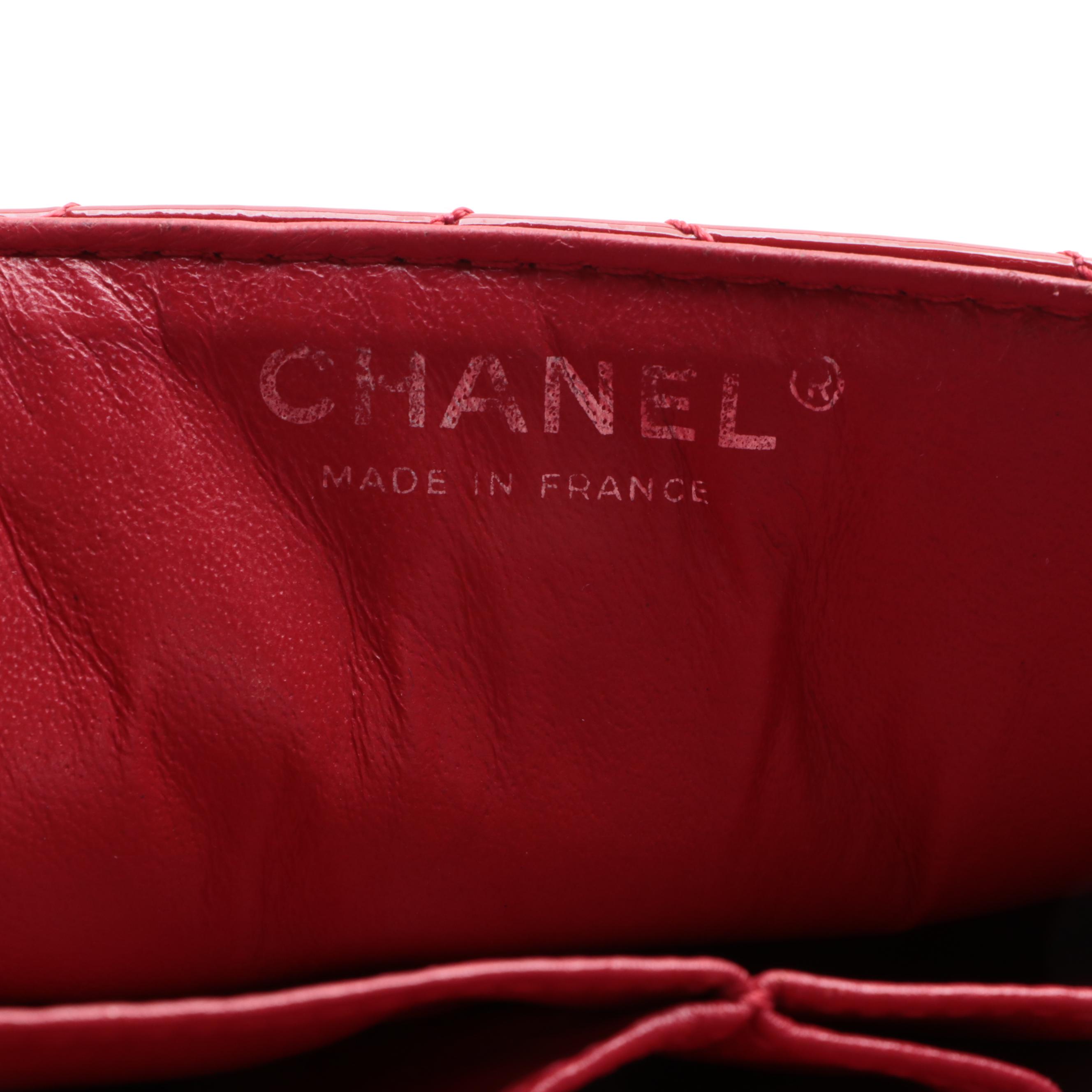 Chanel Classic Flap Quilted Patent Leather Shoulder Bag