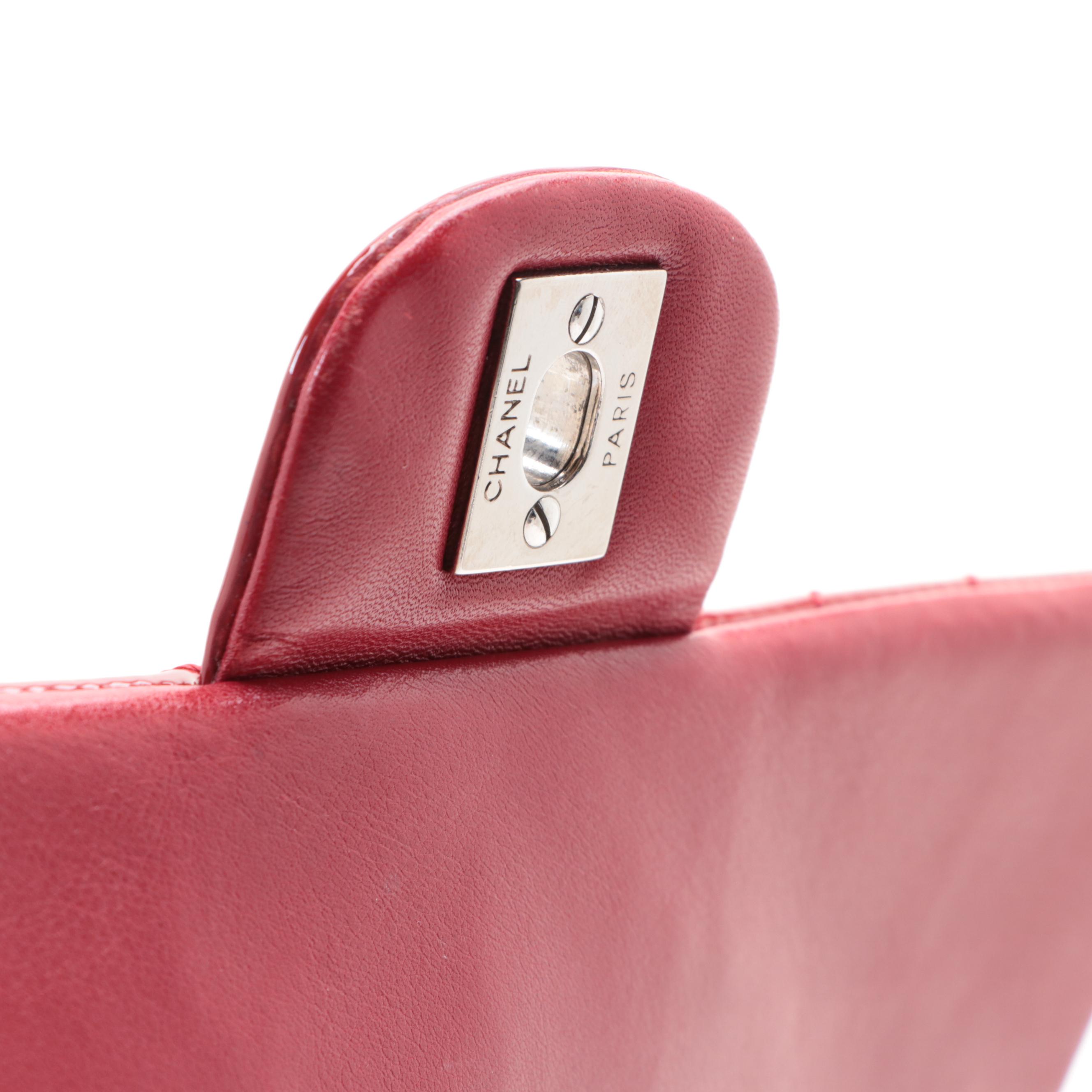 Chanel Classic Flap Quilted Patent Leather Shoulder Bag