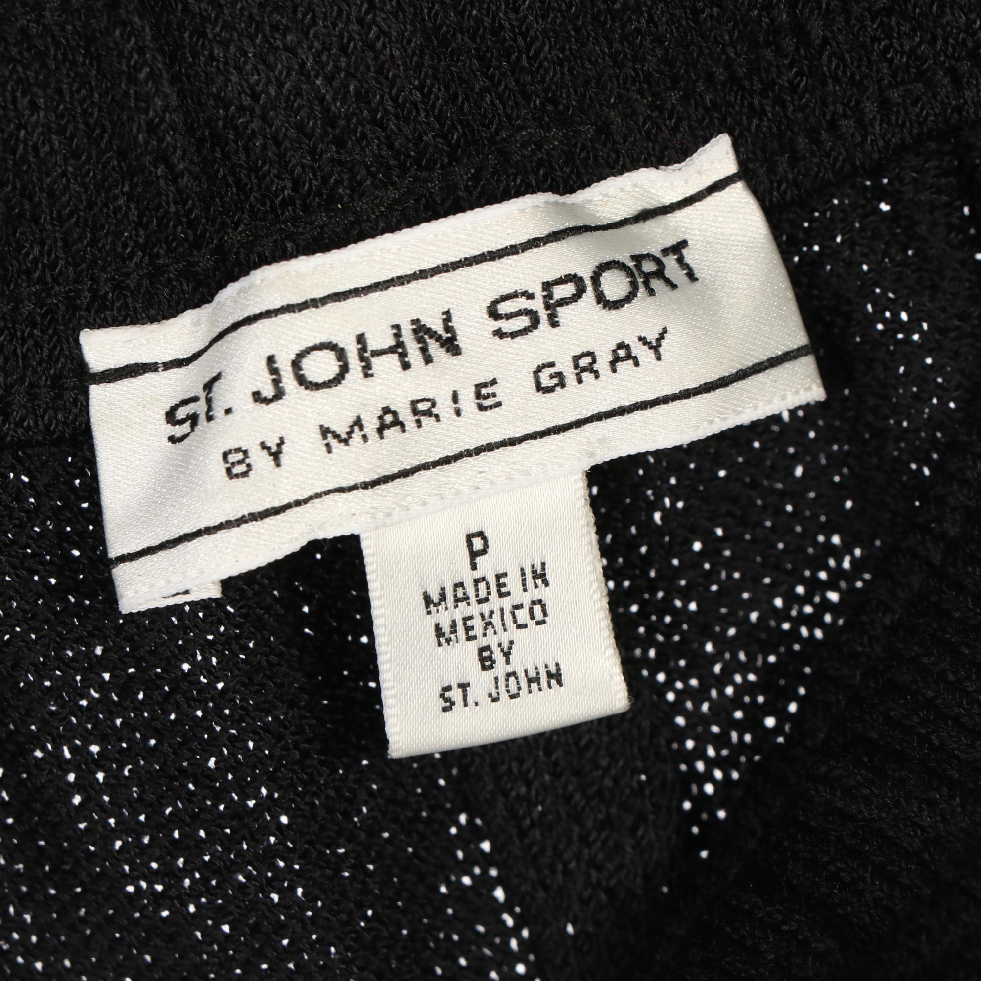 St. John Sport Knit Jacket, Pants, and Crystal Embellished Zip Jacket in Velour