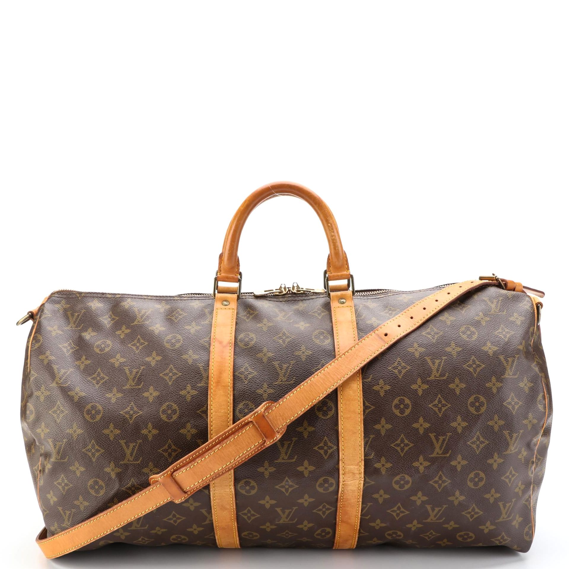 Louis Vuitton Keepall 55 Bandoulière Malletier Monogram Canvas and Leather