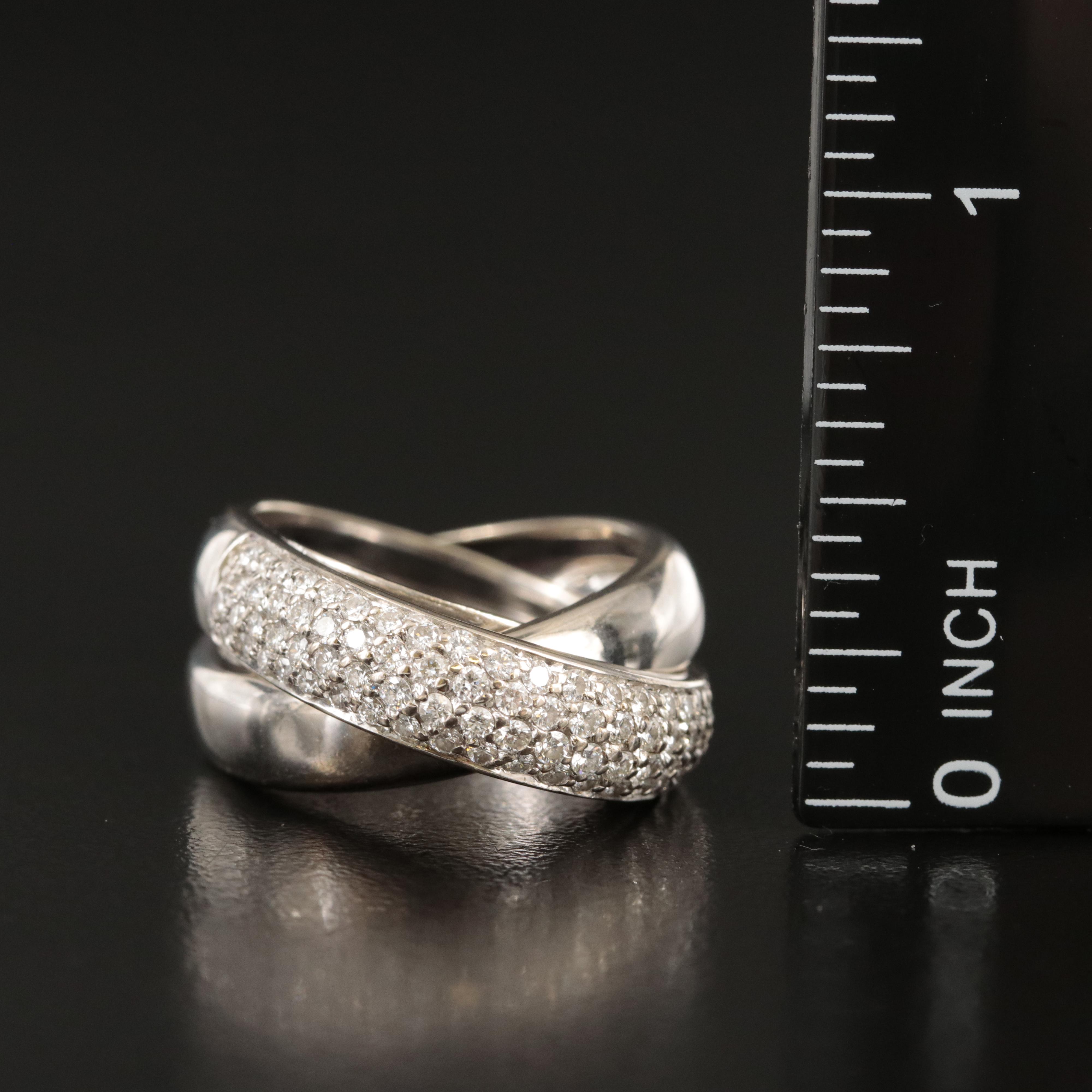 Alfieri & St. John 18K 1.05 CTW Diamond Rolling Ring