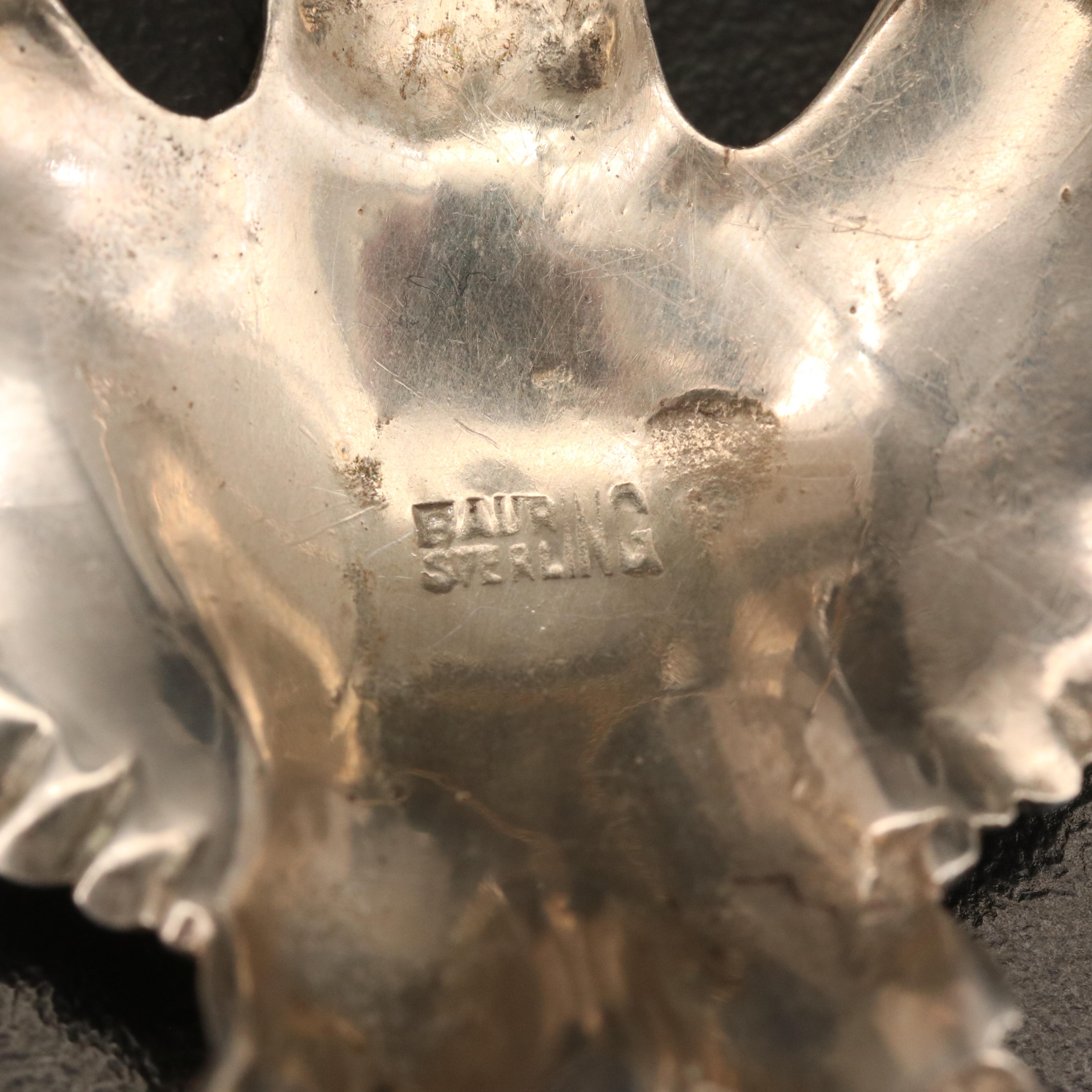 Baur Sterling Eagle Brooch