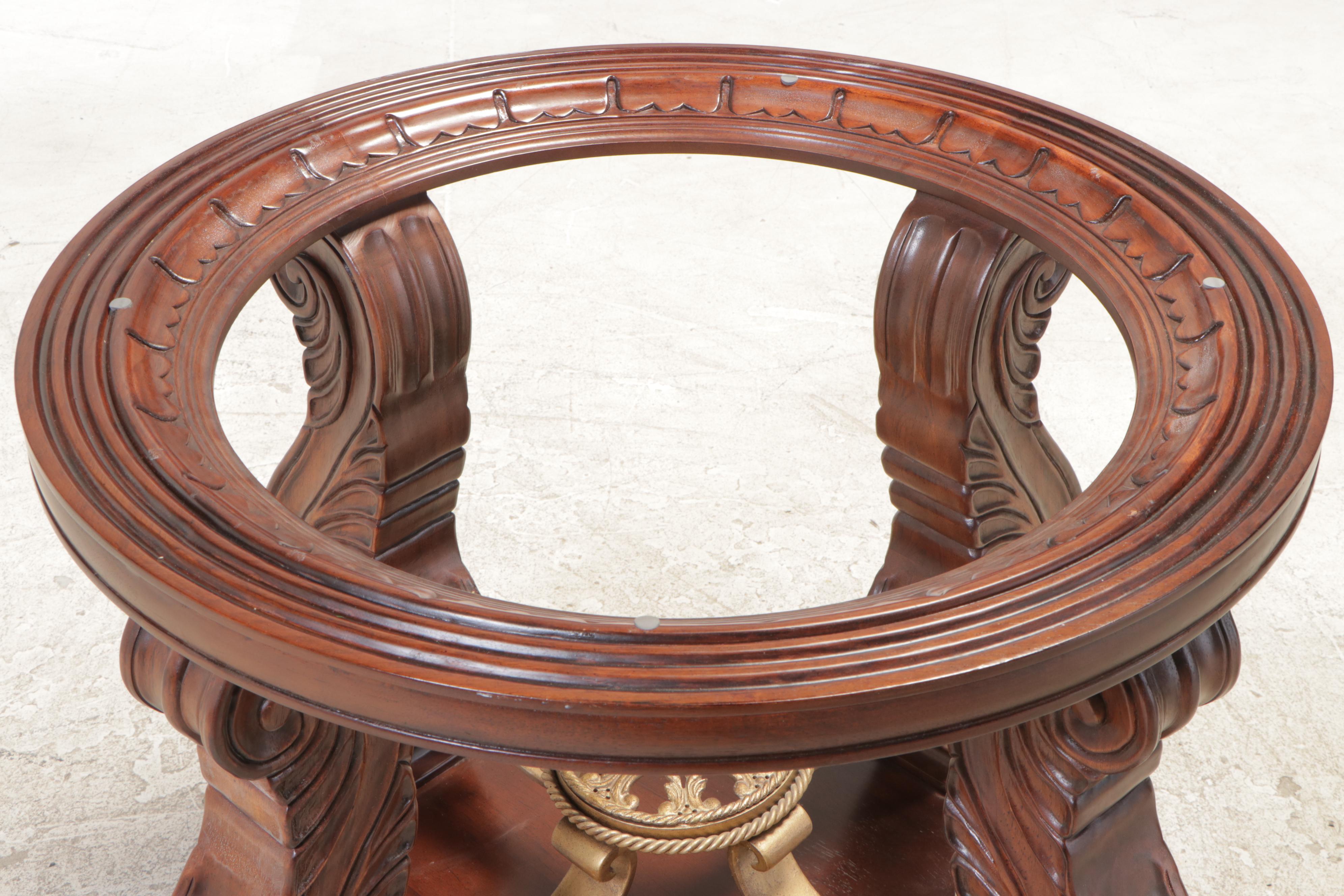 Seven-Piece Bernhardt "Grand Savannah" Mahogany-Stained Dining Set