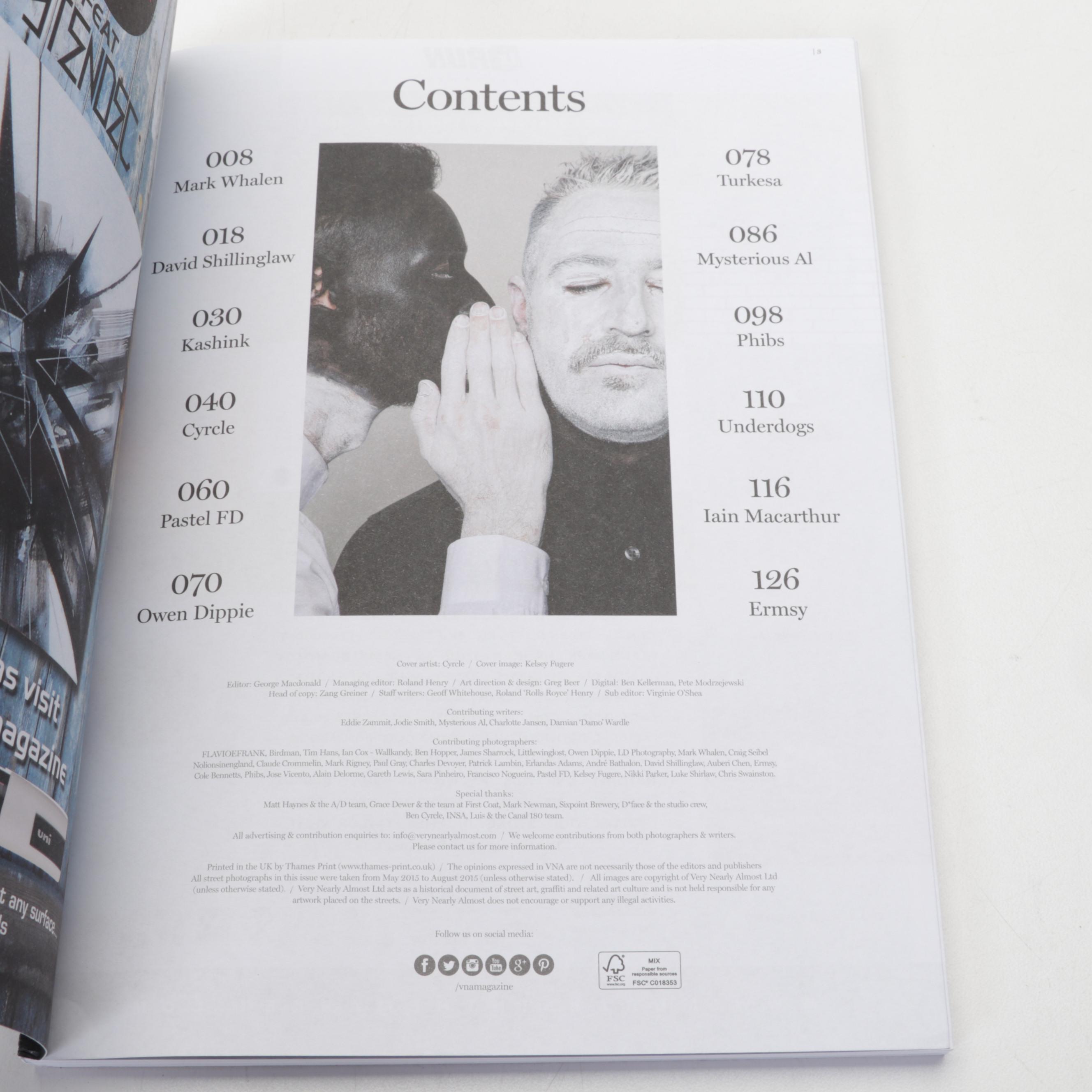 "Very Nearly Almost" Magazine Issue 31 with CYRCLE Signed Serigraph Cover, 2015