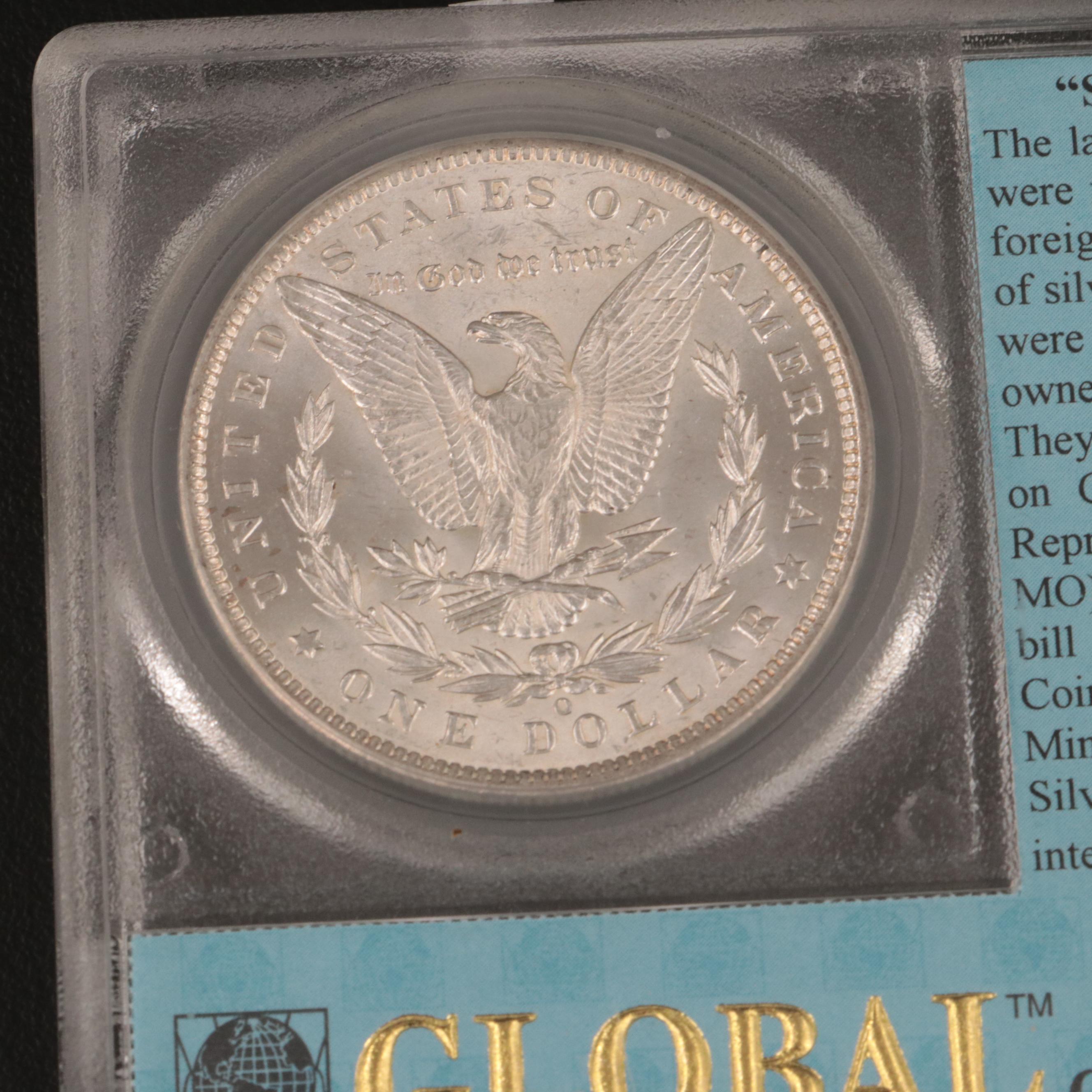 Uncirculated 1885-O Morgan Silver Dollar