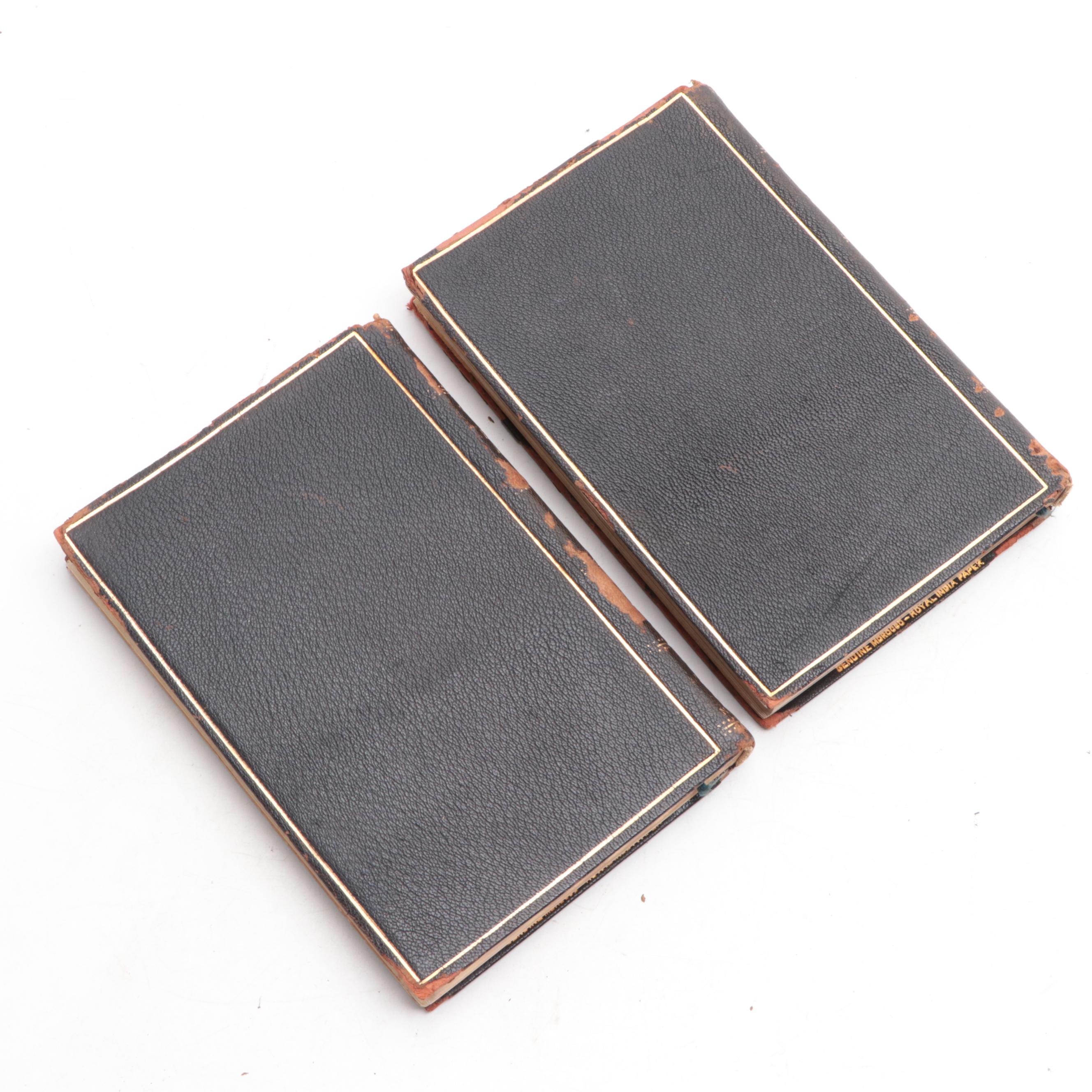 Leather Bound "The Works of Edgar Allan Poe" Vol. II–III, Early 20th Century