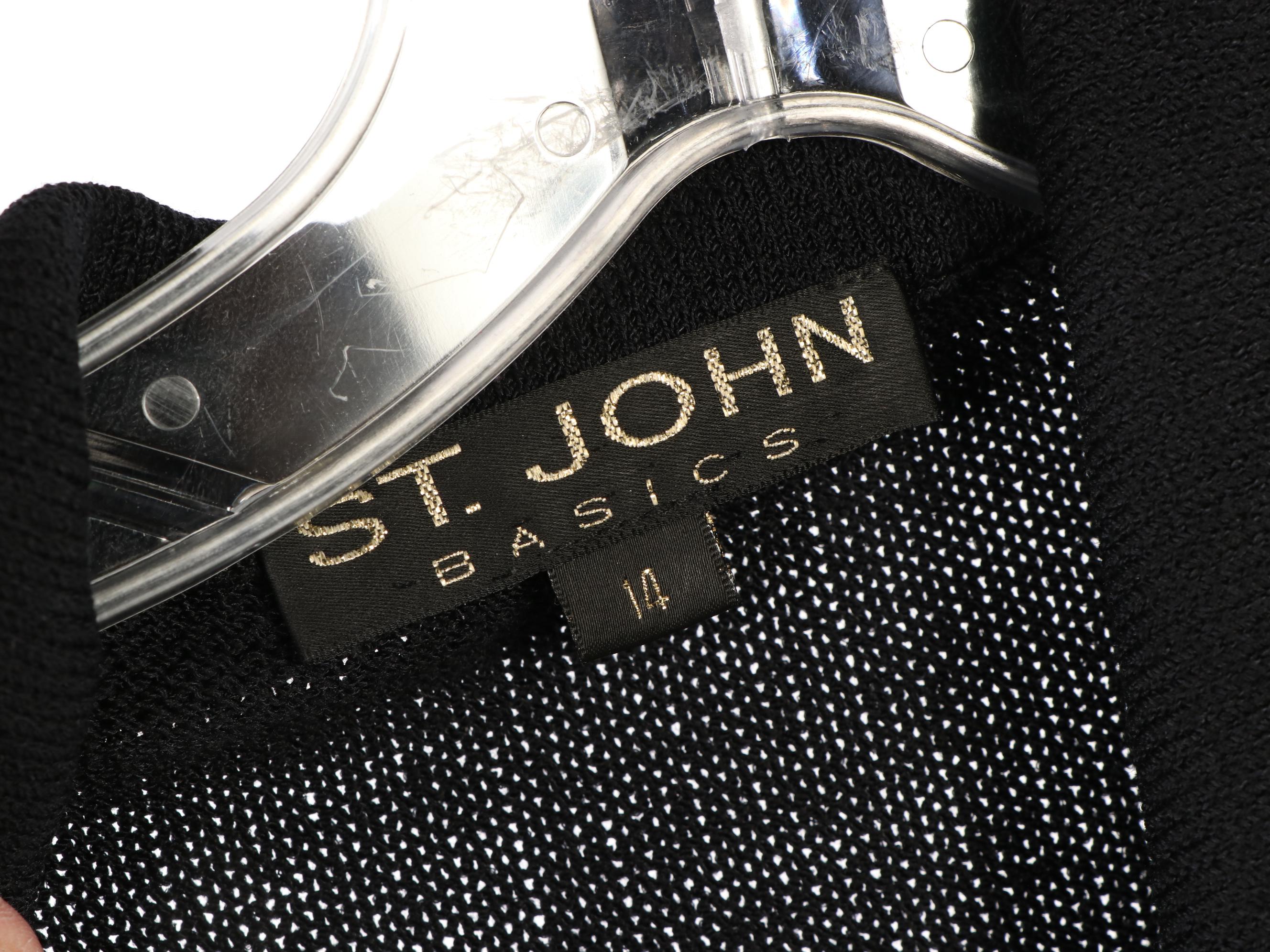 St. John Collection and Basic Knit Jackets with Leather Belt