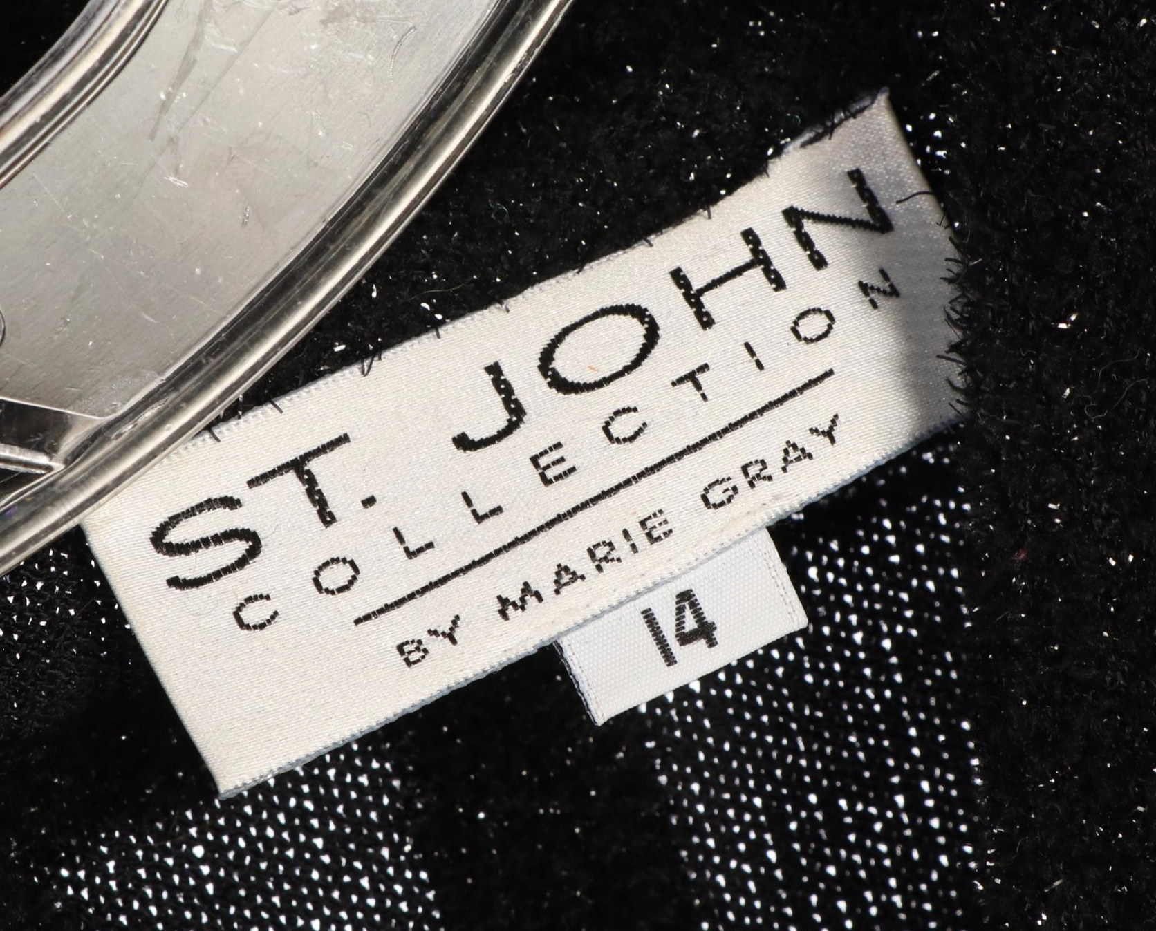 St. John Collection and Basic Knit Jackets with Leather Belt