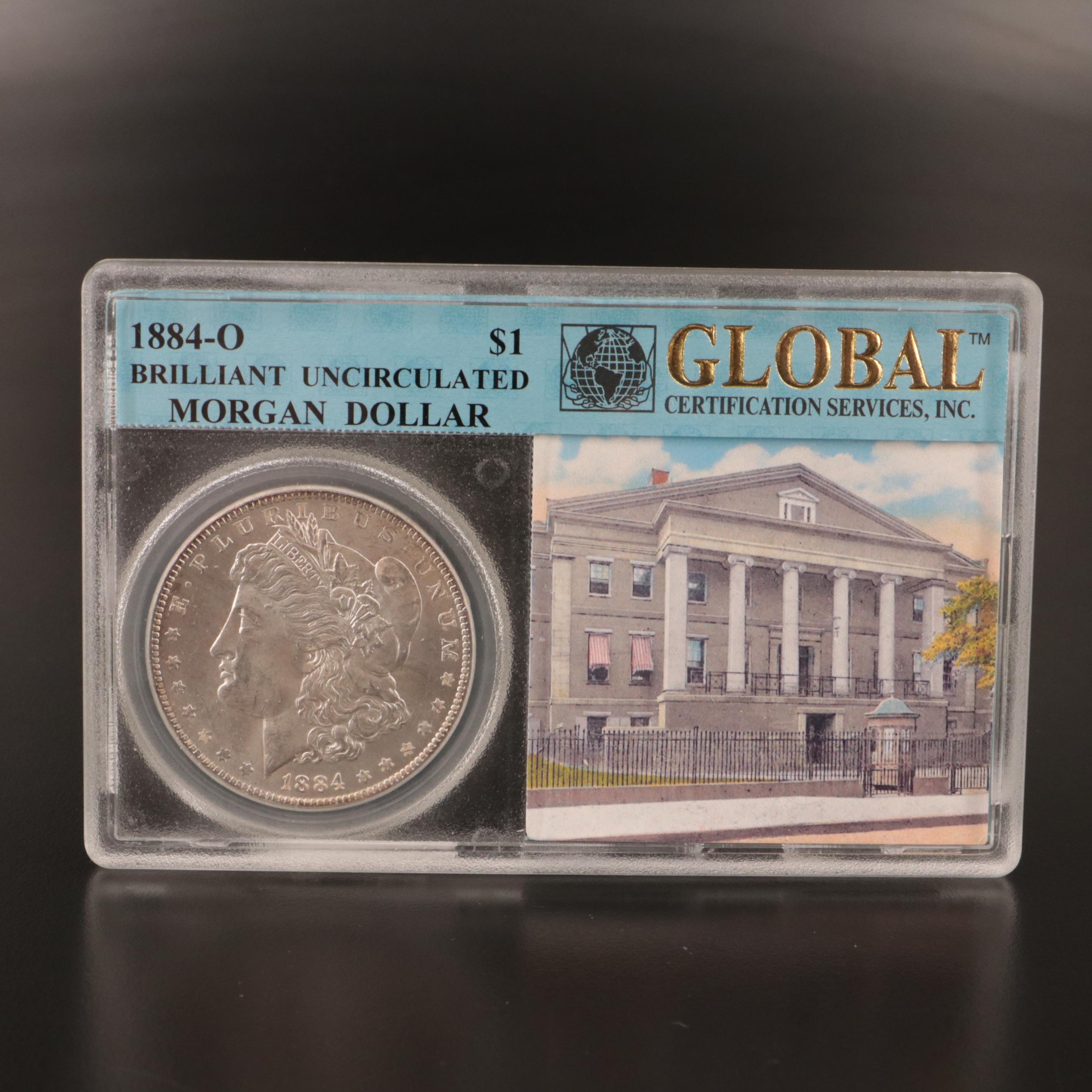 Uncirculated 1884-O Morgan Silver Dollar