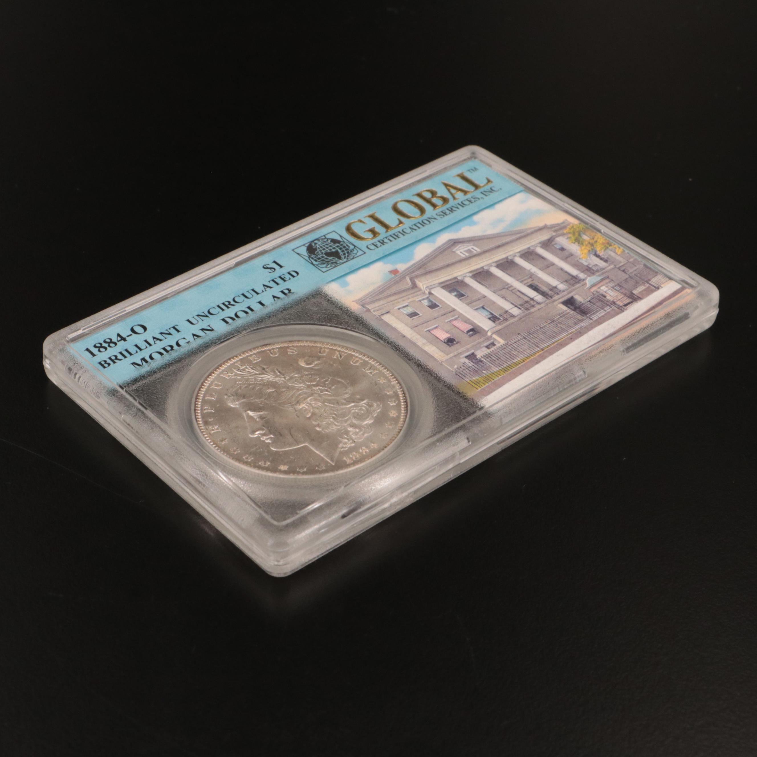 Uncirculated 1884-O Morgan Silver Dollar