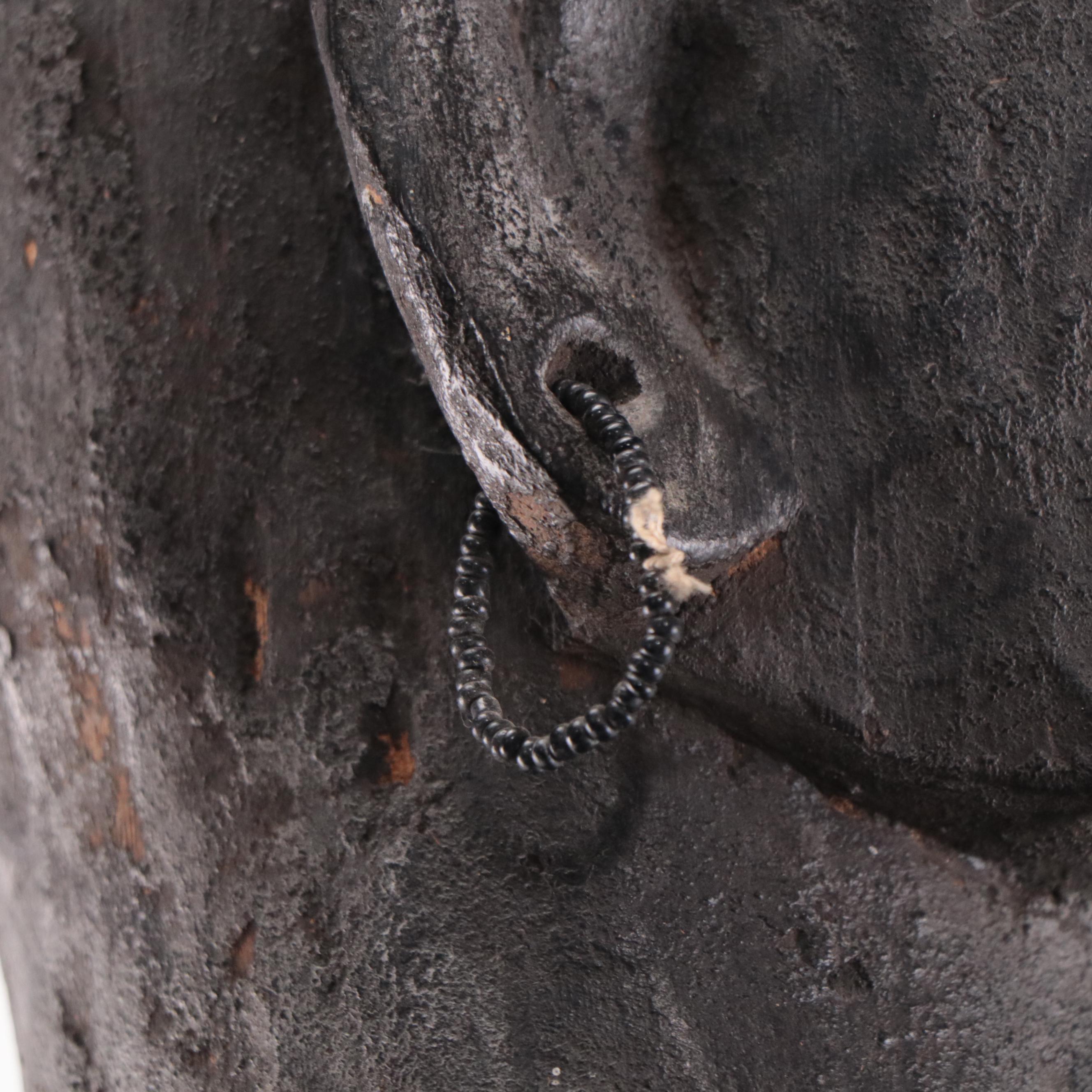 Igorot Hand-Carved Wooden Figure With Bowl, Philippines