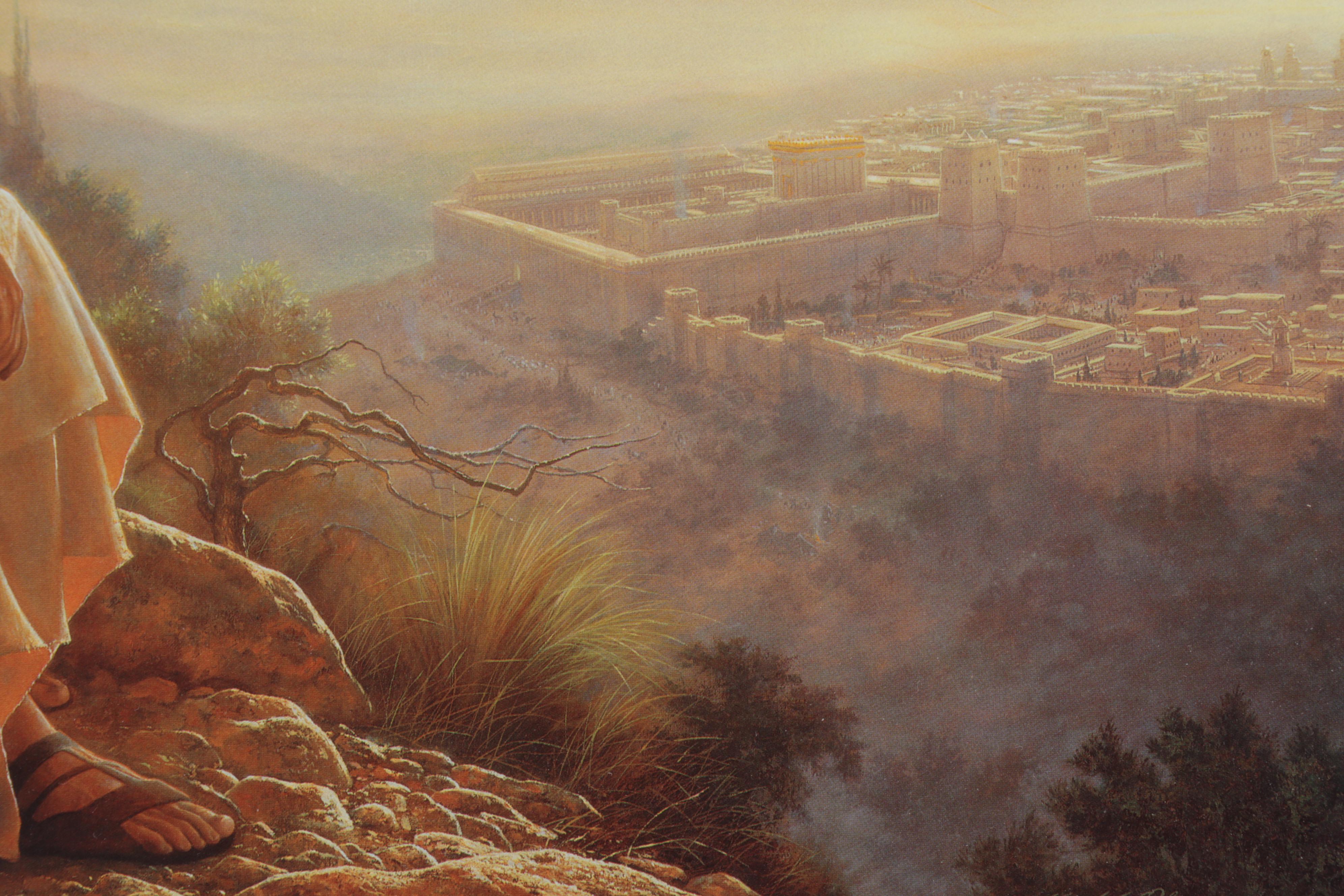 Offset Lithograph After Greg Olsen "O Jerusalem," Circa 2000