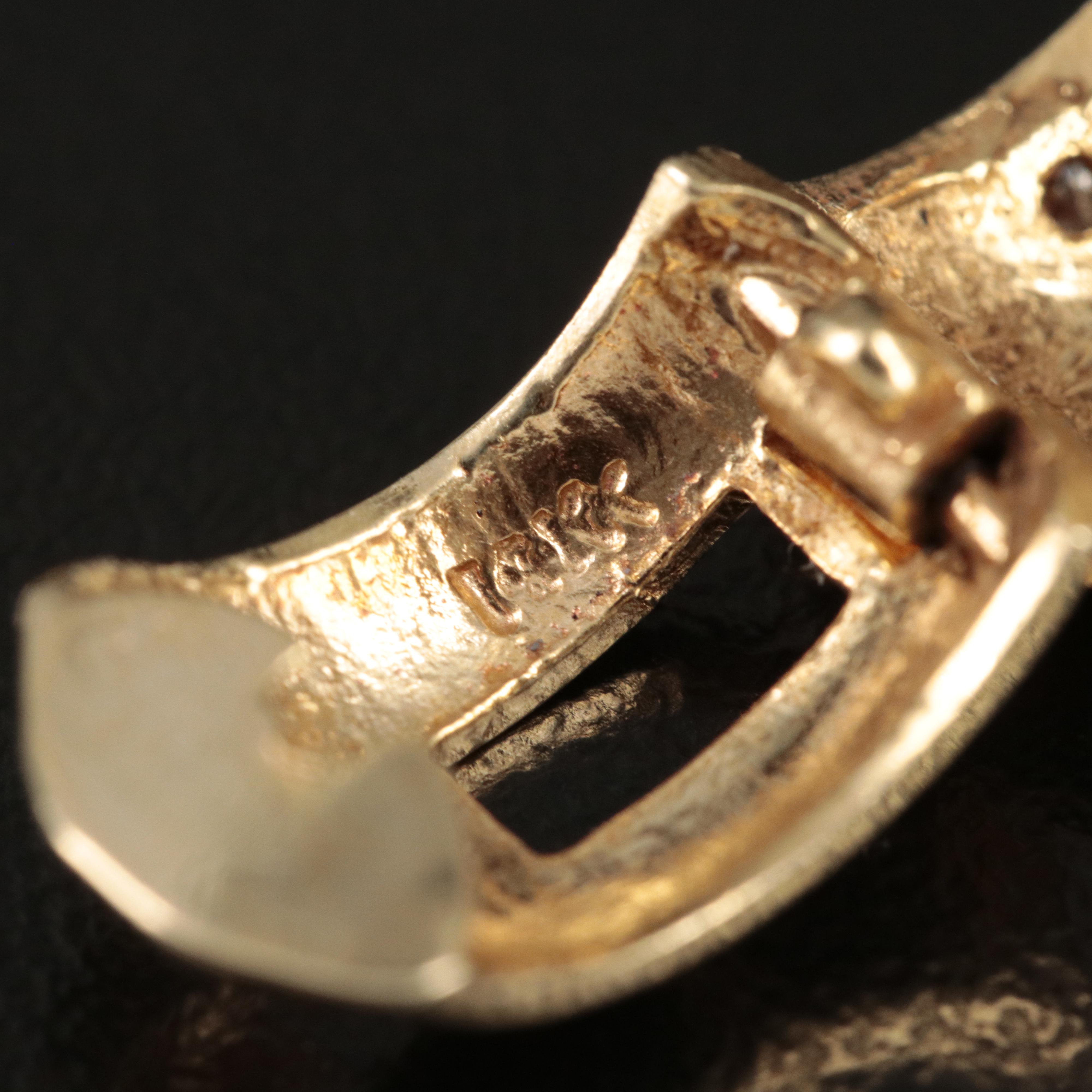 14K 0.98 CTW Diamond Small Hoop Earrings