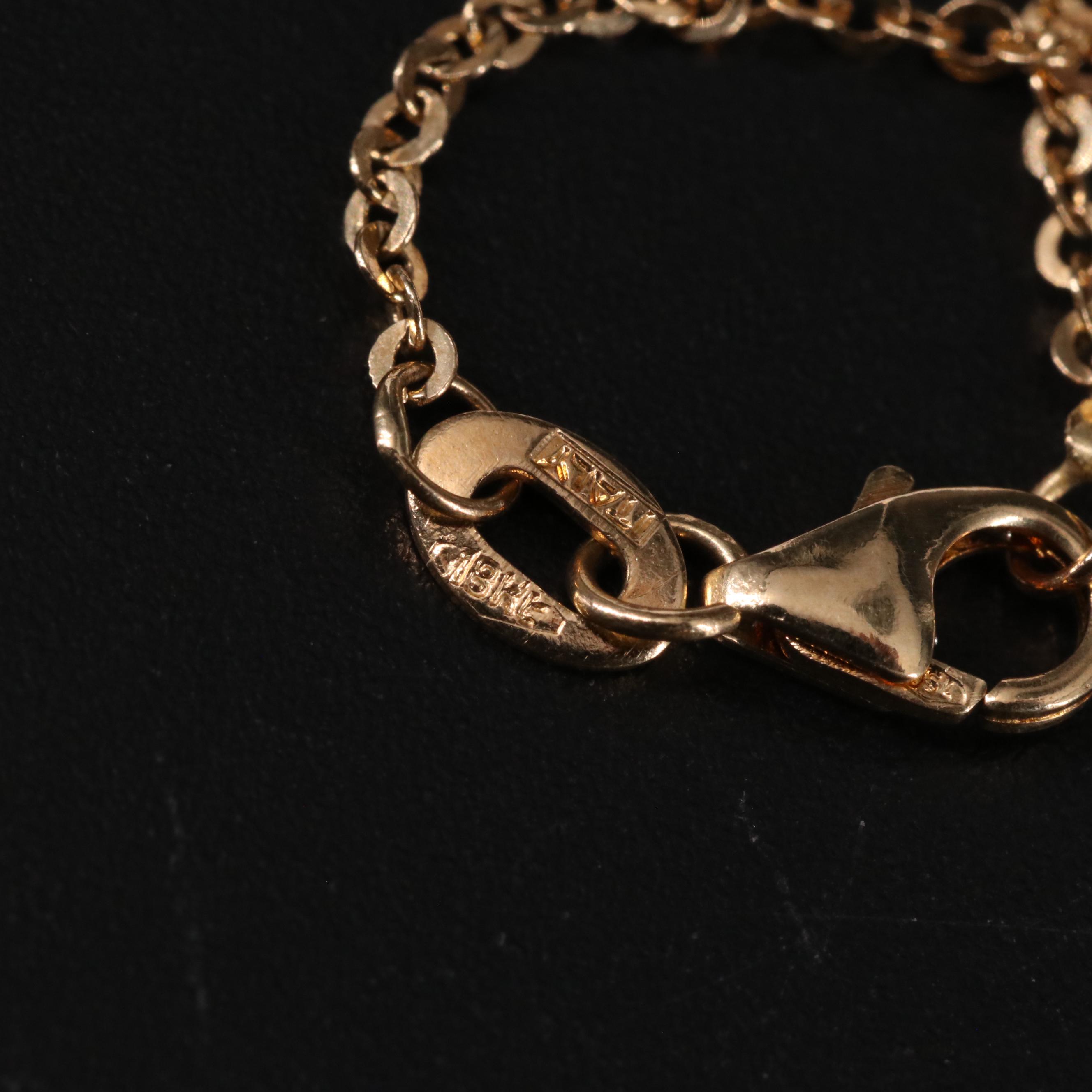 Italian Love Knot Station Necklace