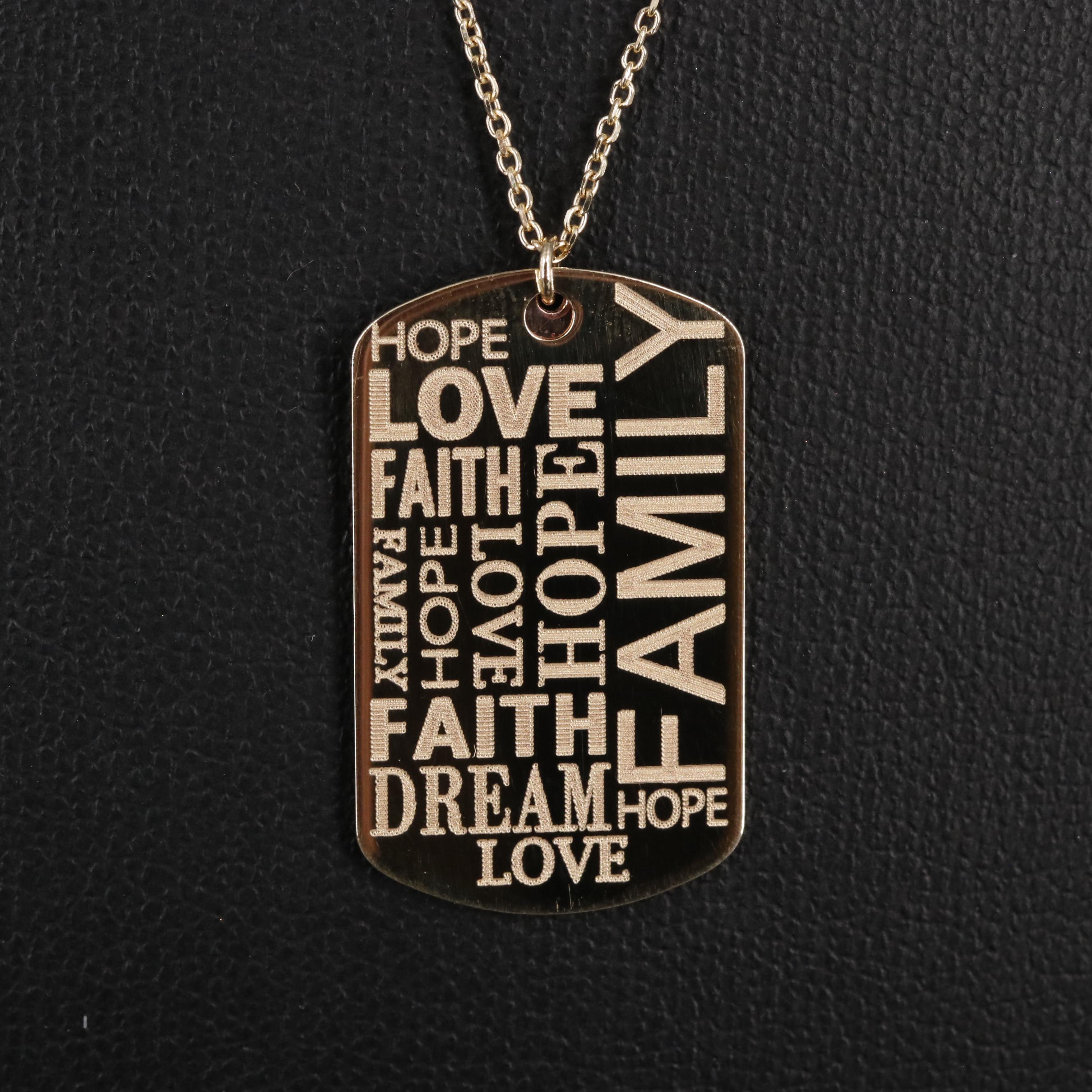 14K Pendant Necklace