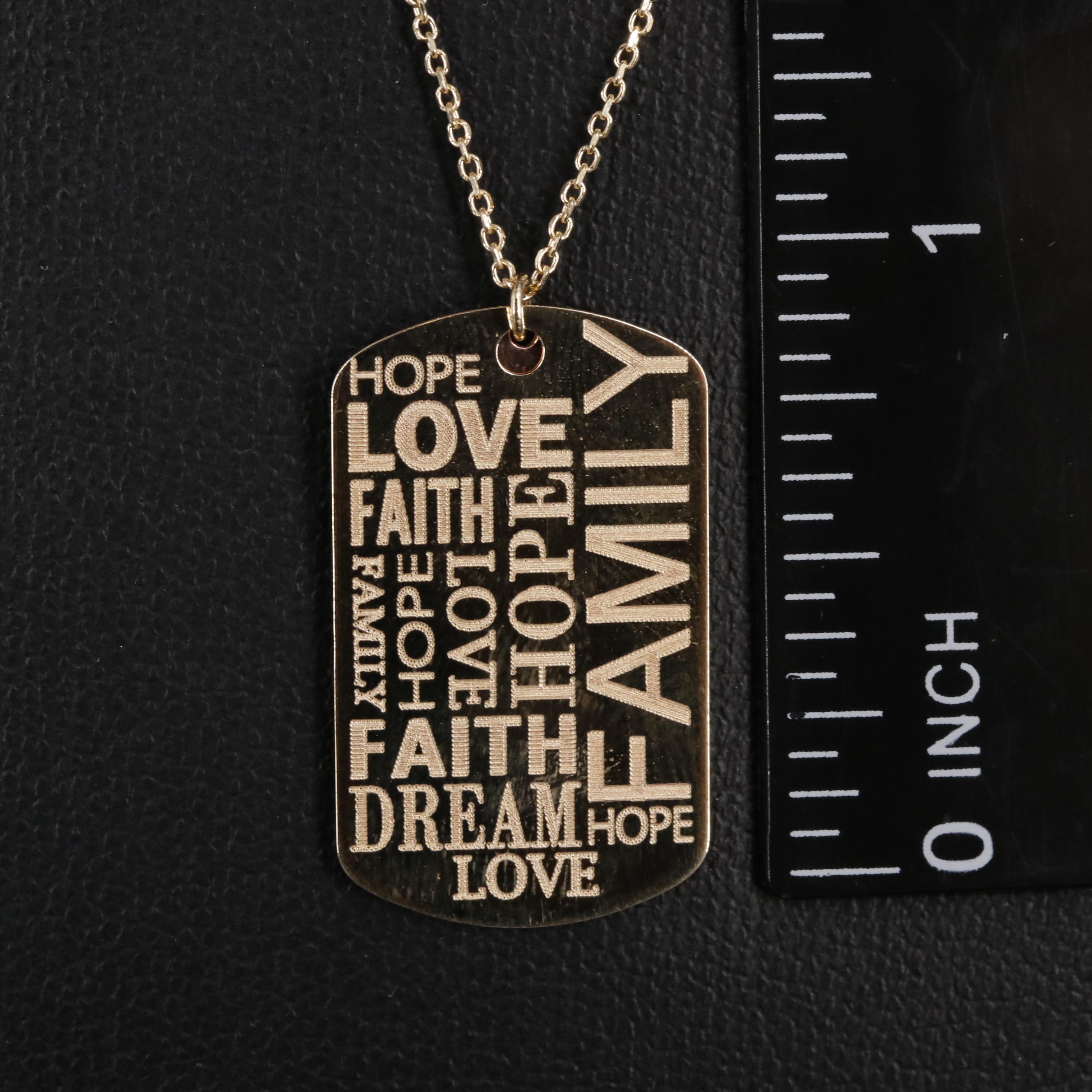14K Pendant Necklace