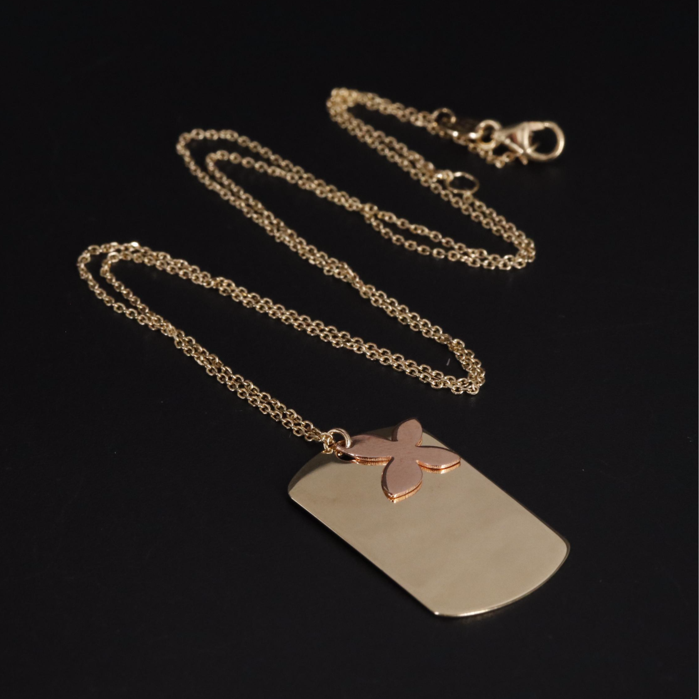 14K Pendant Necklace