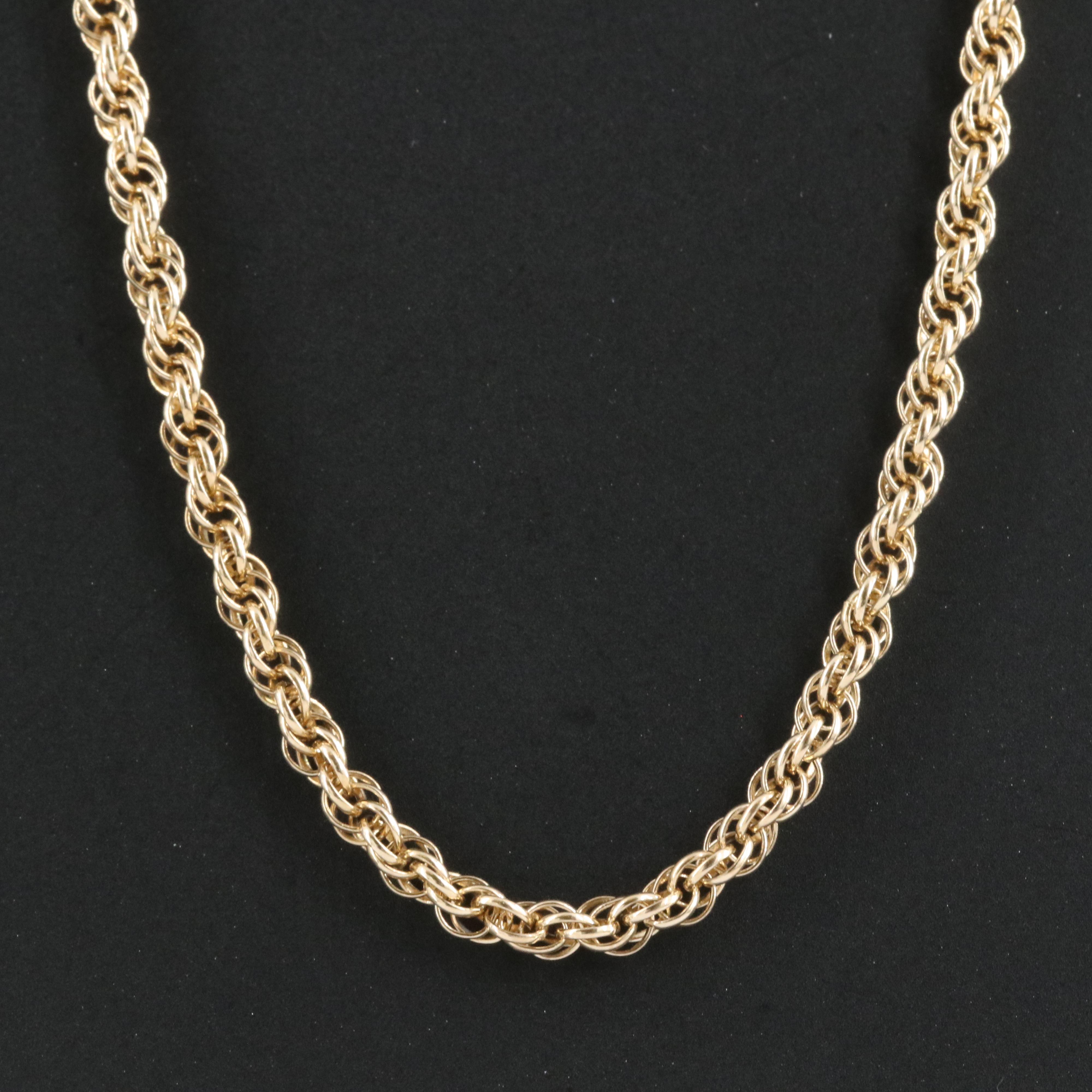 14K French Rope Chain Necklace
