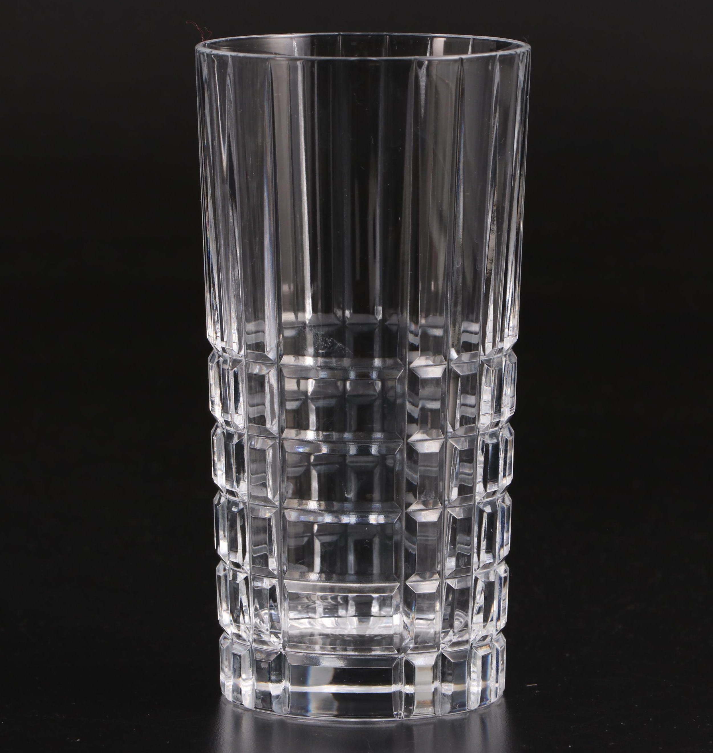 Tiffany & Co. "Plaid" Crystal Highball Glasses