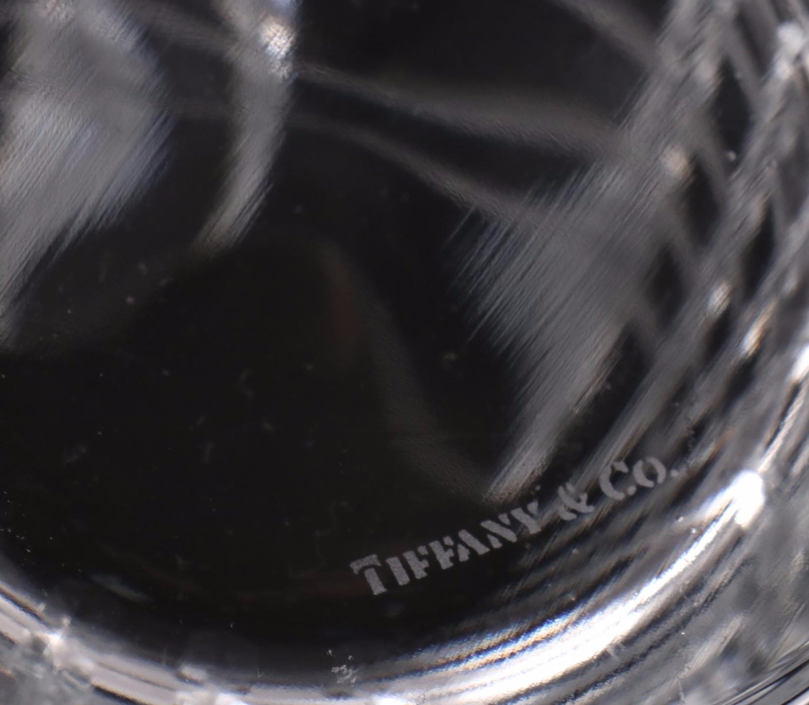 Tiffany & Co. "Plaid" Crystal Highball Glasses