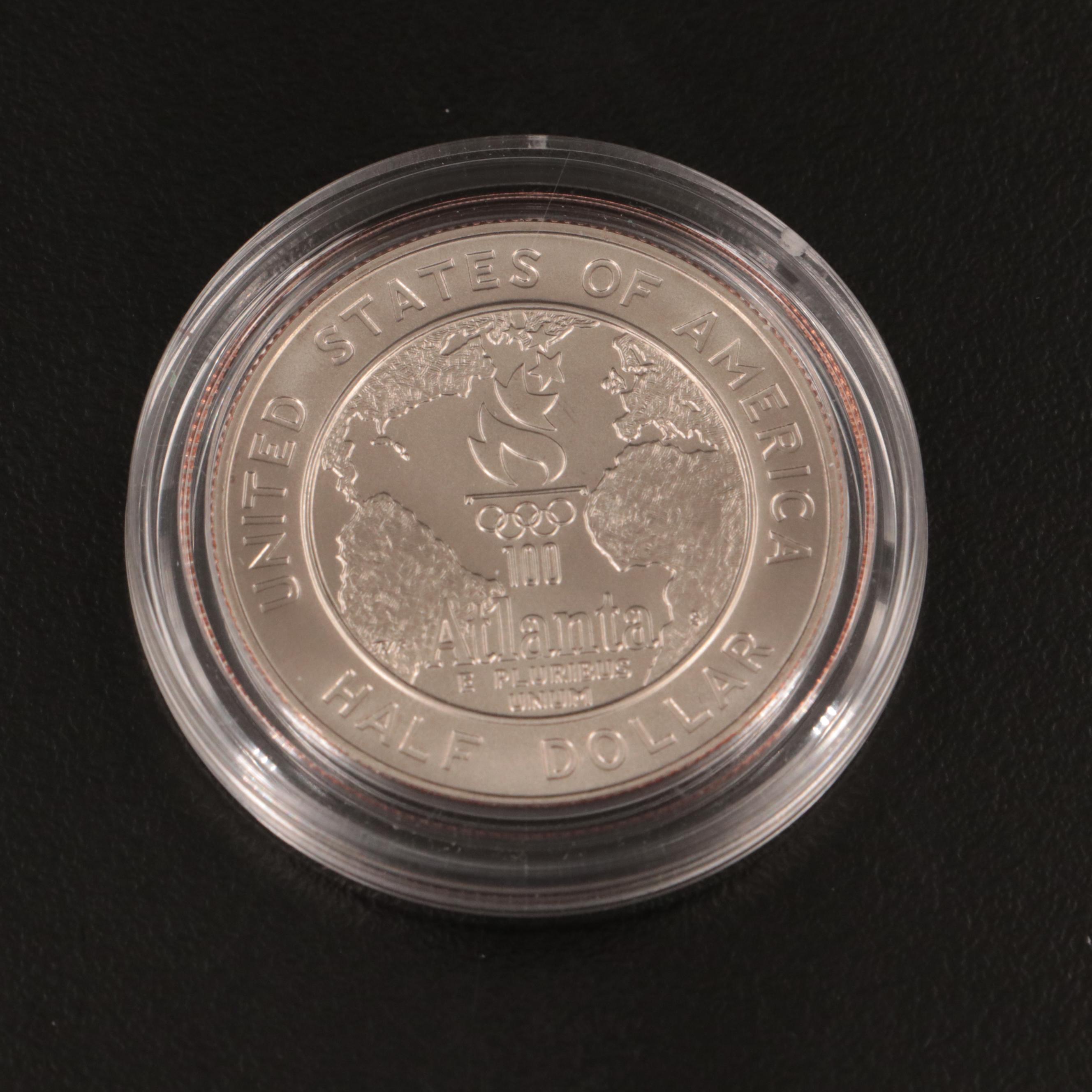 Four 1995 Commemorative Half Dollars Baseball and Basketball