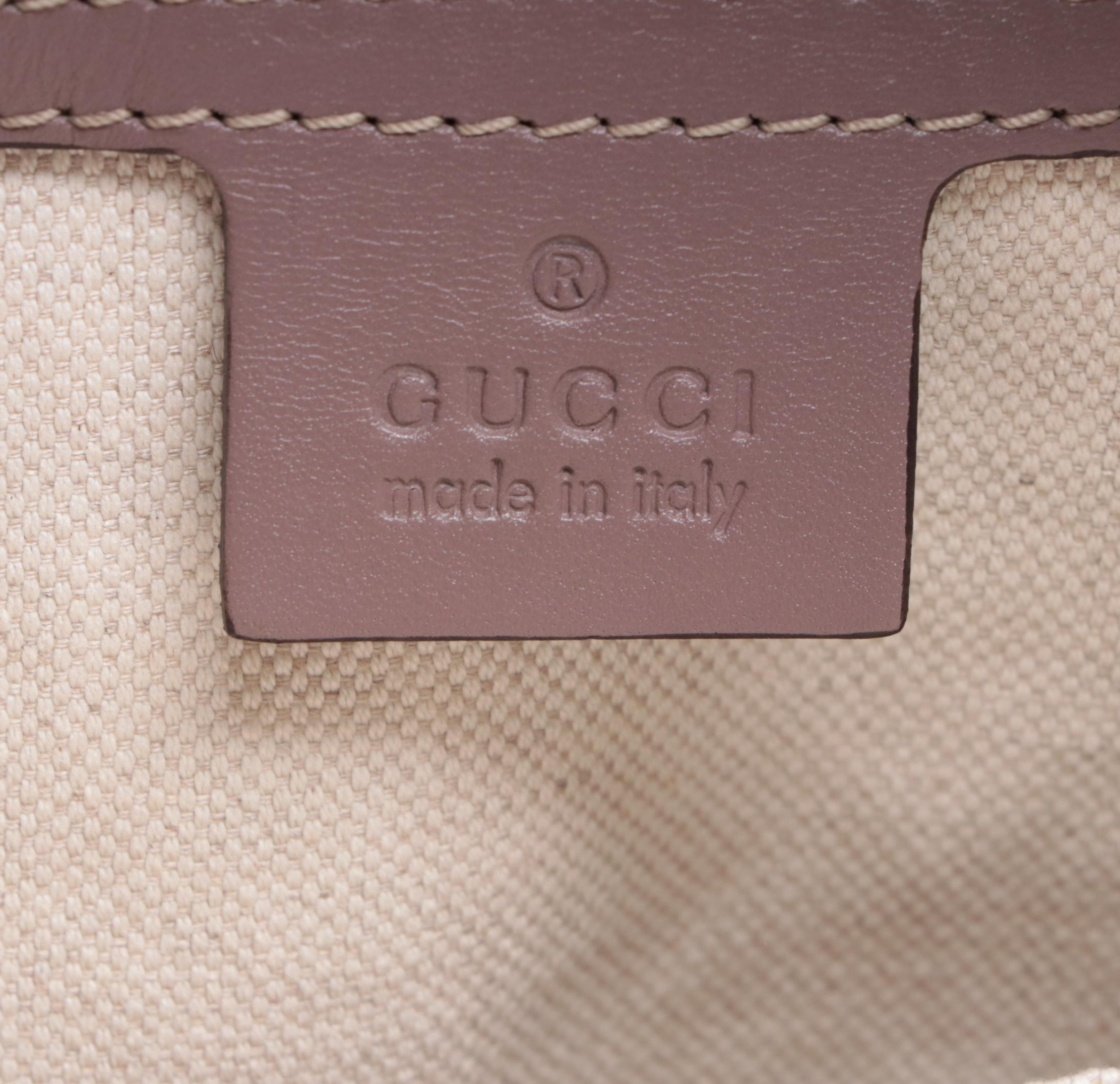 Gucci Mayfair Hobo Bag in GG Canvas and Leather Trim