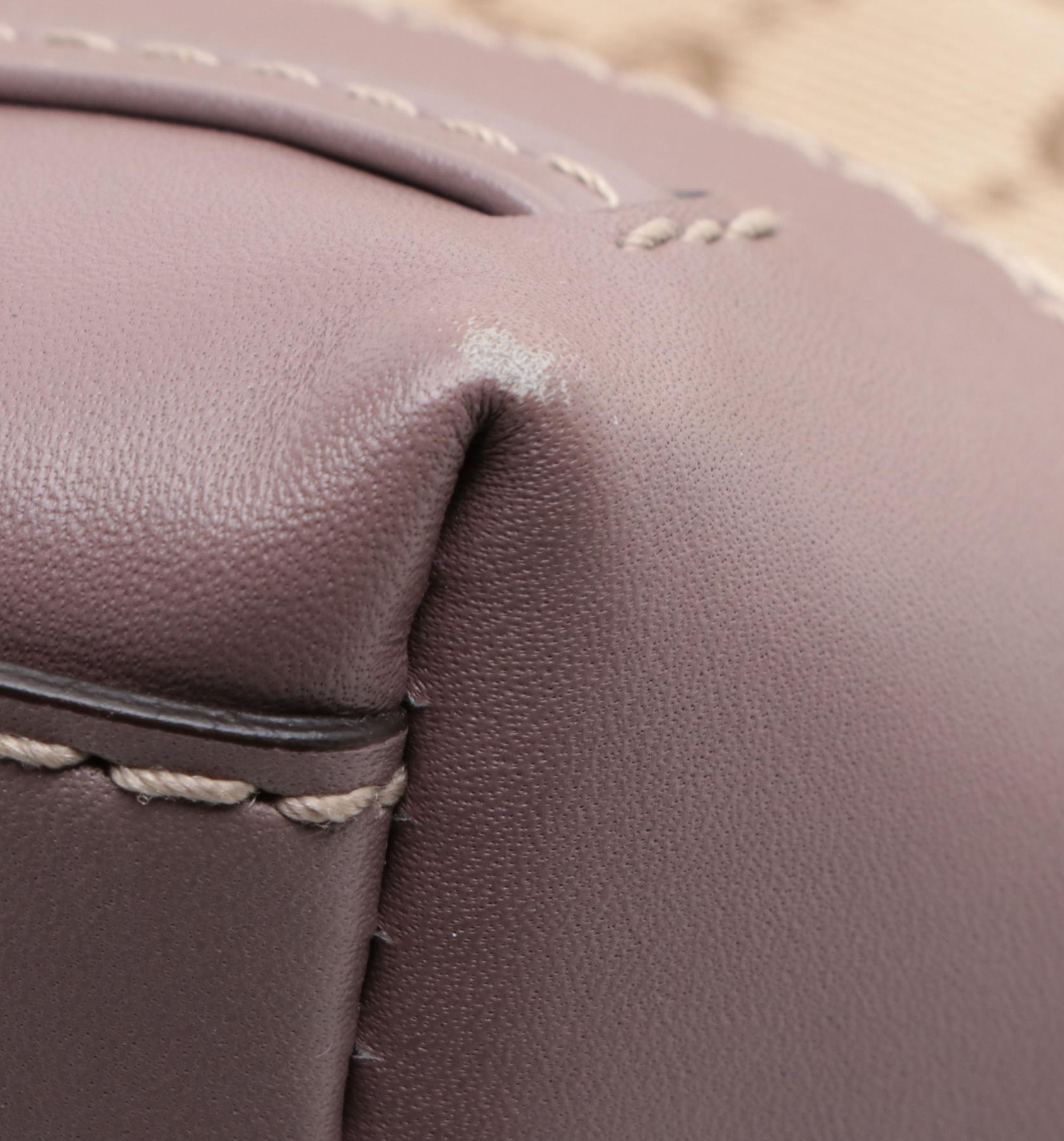 Gucci Mayfair Hobo Bag in GG Canvas and Leather Trim