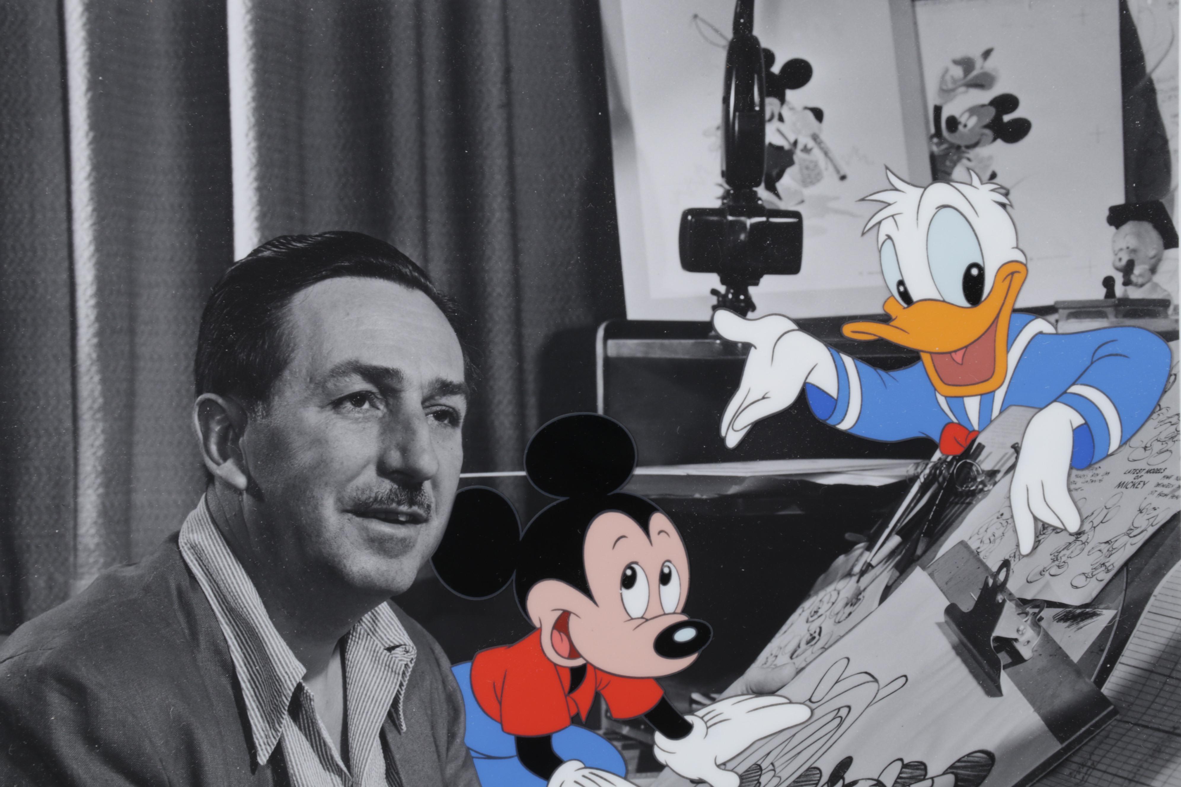 Walt Disney Company Hand-Painted Animation Cel "Walt's Drawing Board," 1994