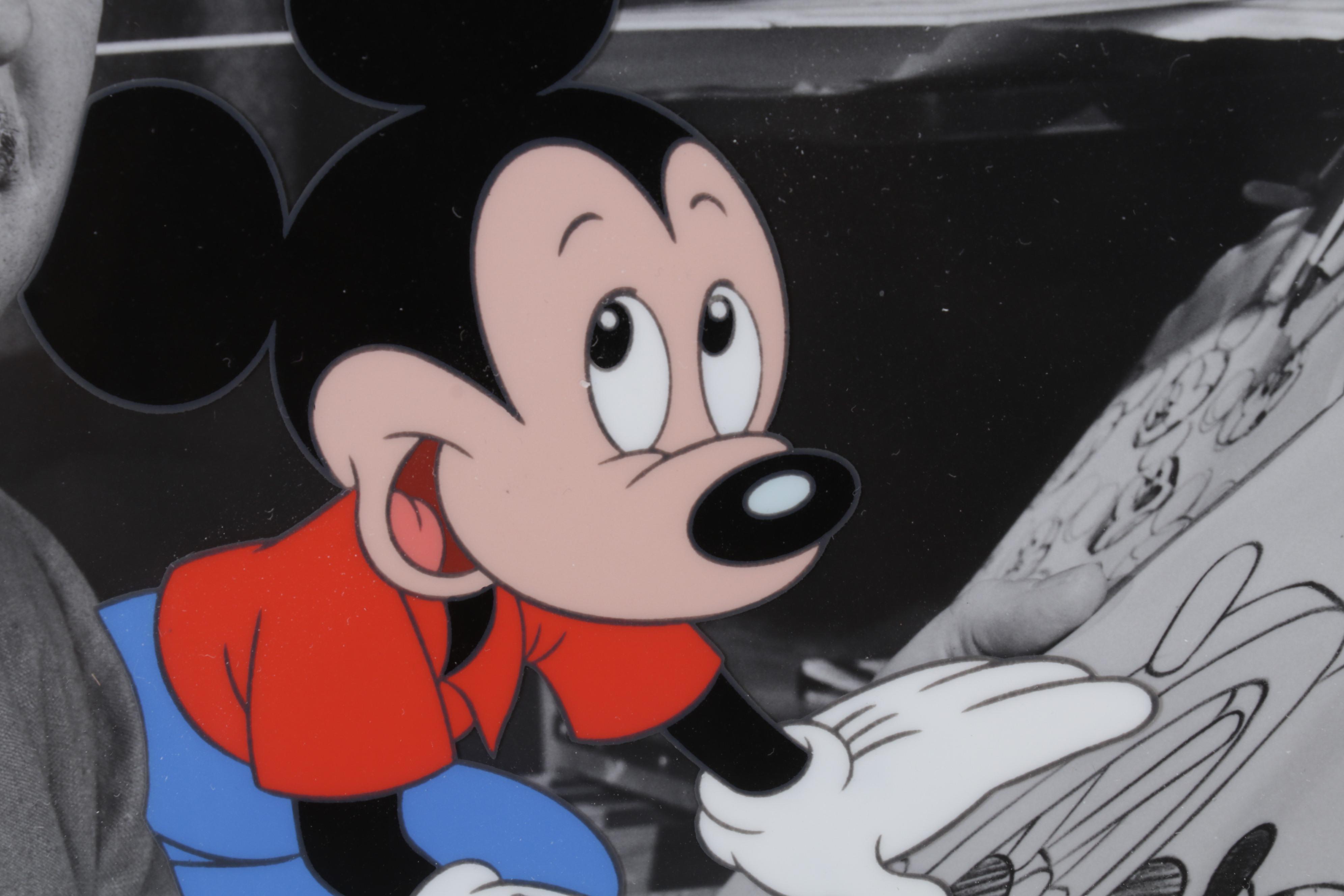 Walt Disney Company Hand-Painted Animation Cel "Walt's Drawing Board," 1994