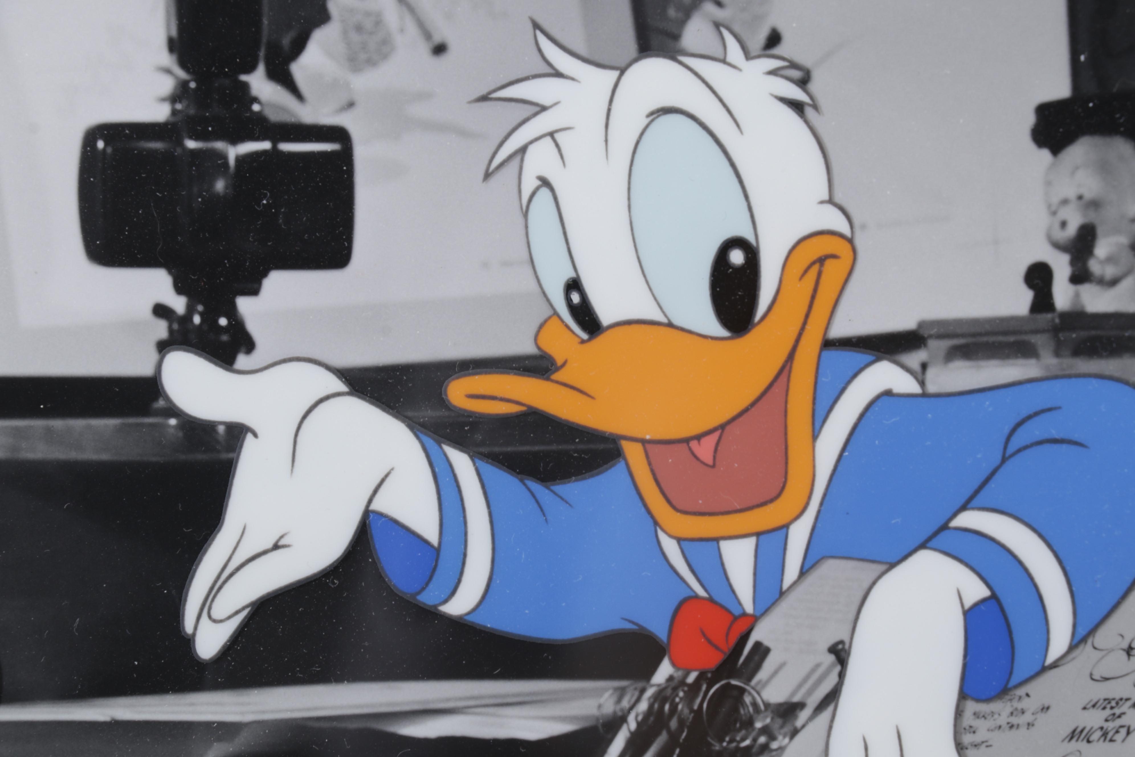 Walt Disney Company Hand-Painted Animation Cel "Walt's Drawing Board," 1994