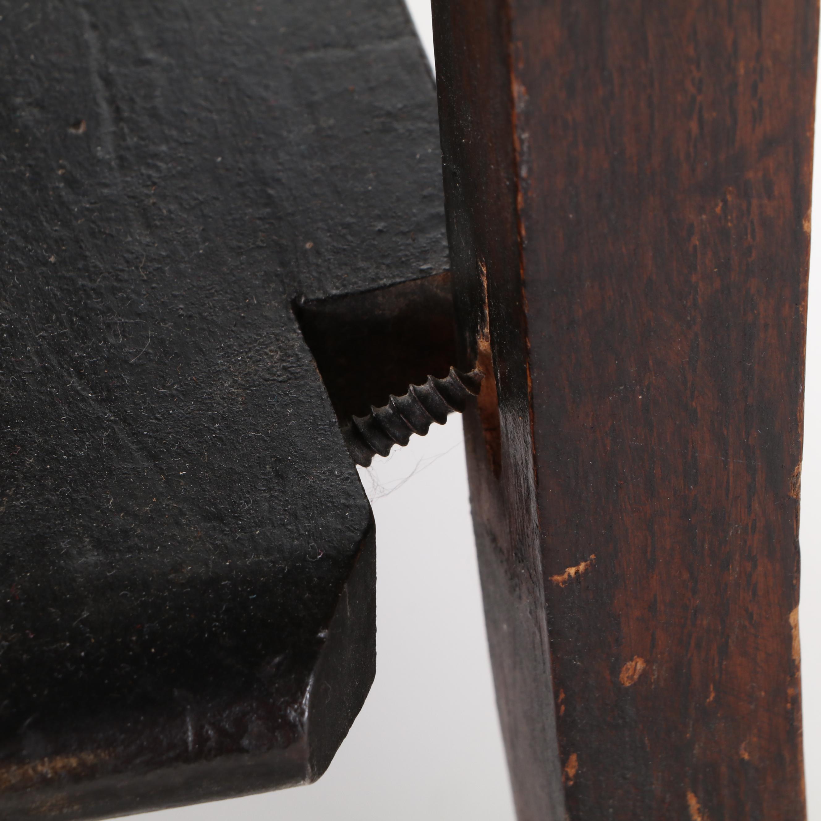 Two American Primitive Oak Side Tables, Late 19th to Early 20th Century