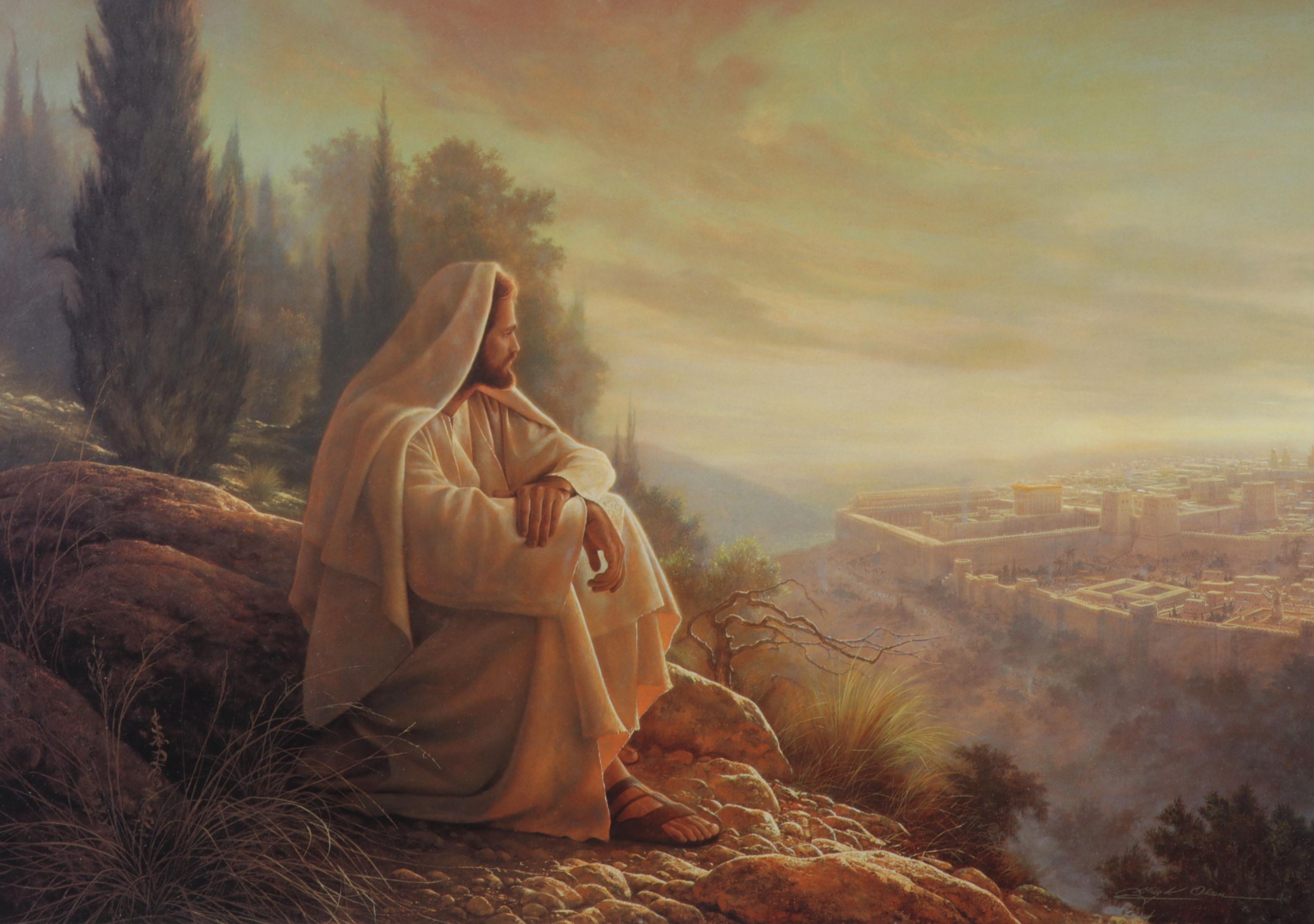 Offset Lithograph After Greg Olsen "O Jerusalem," Circa 2000