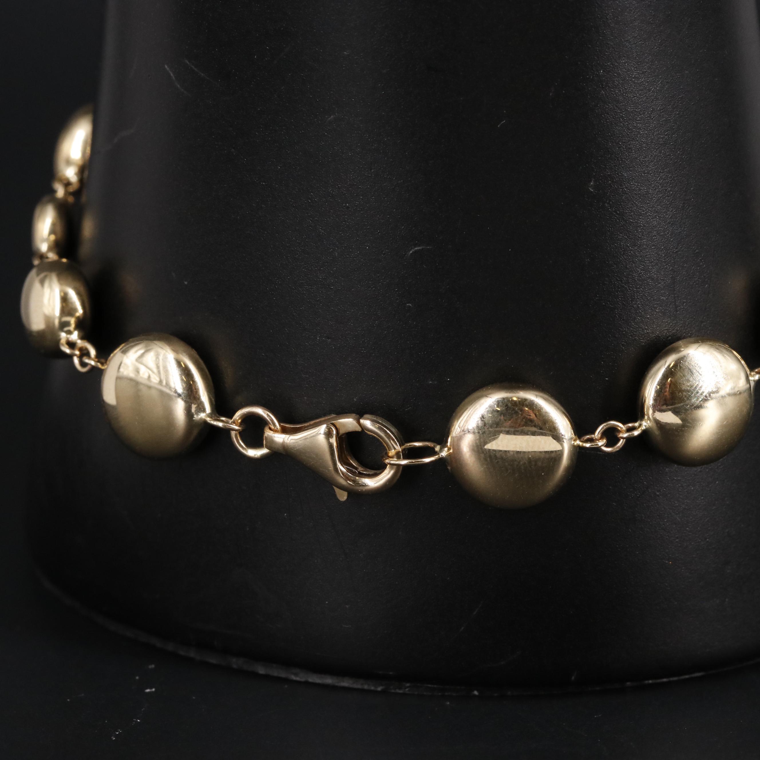 14K Sequin Bracelet