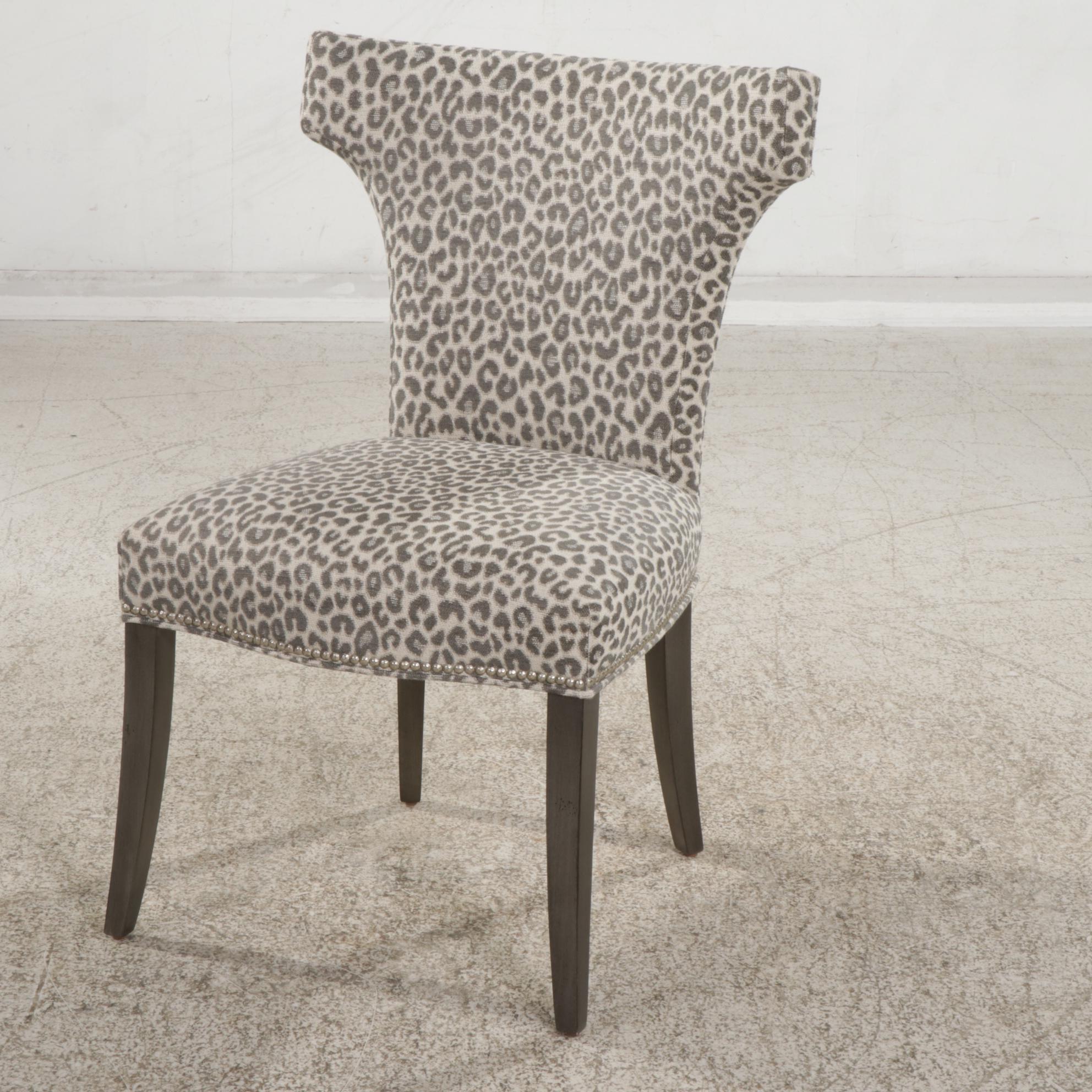 Ethan Allen "Clarendon" Gray-Stained Console Desk and "Ellen" Side Chair