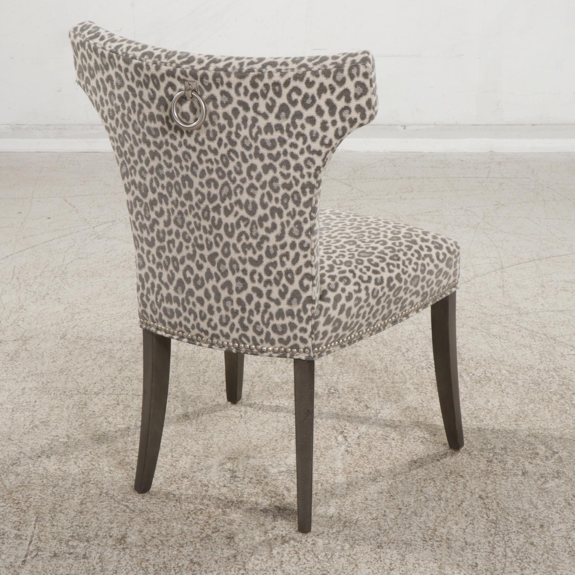 Ethan Allen "Clarendon" Gray-Stained Console Desk and "Ellen" Side Chair