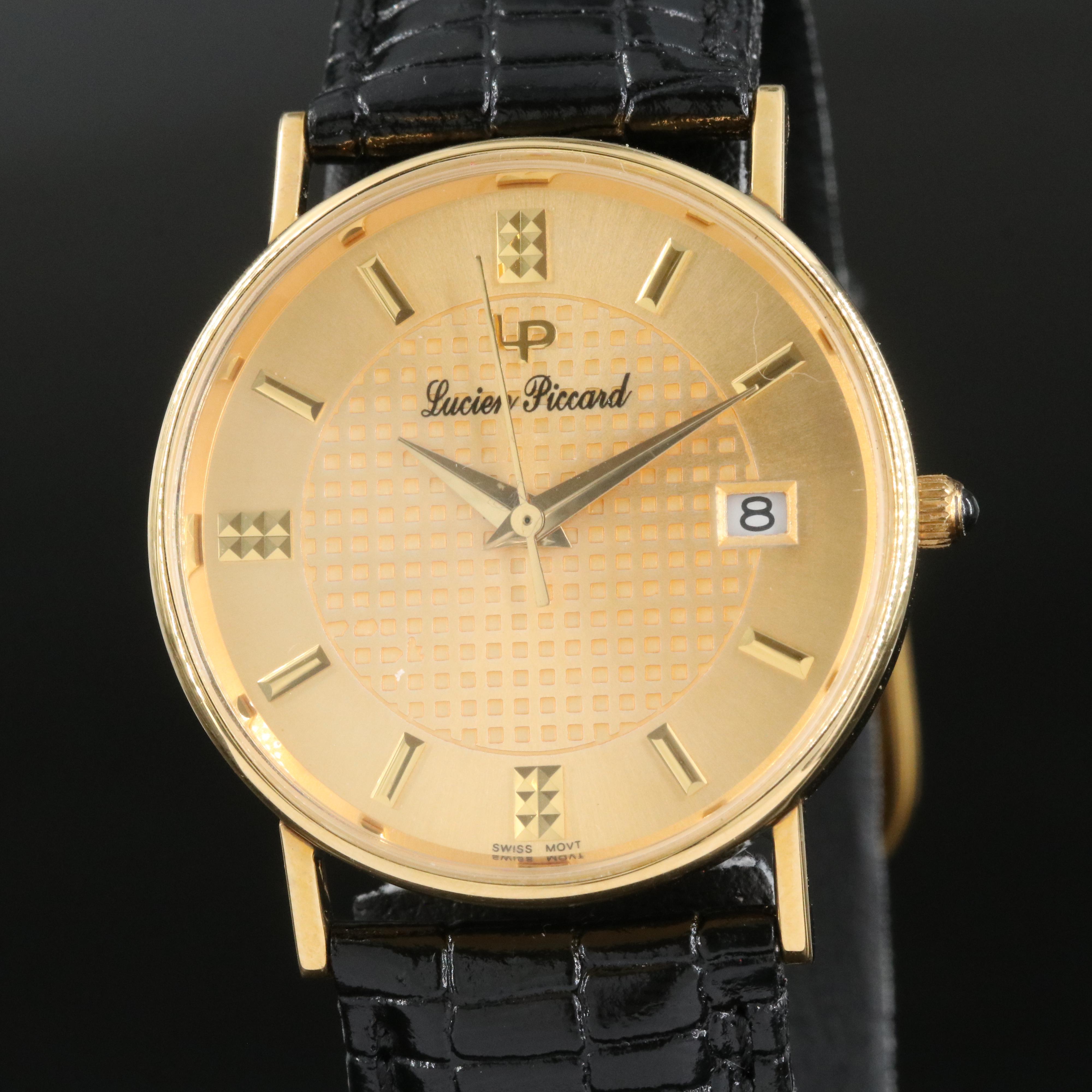 14K Lucien Piccard Quartz Watch