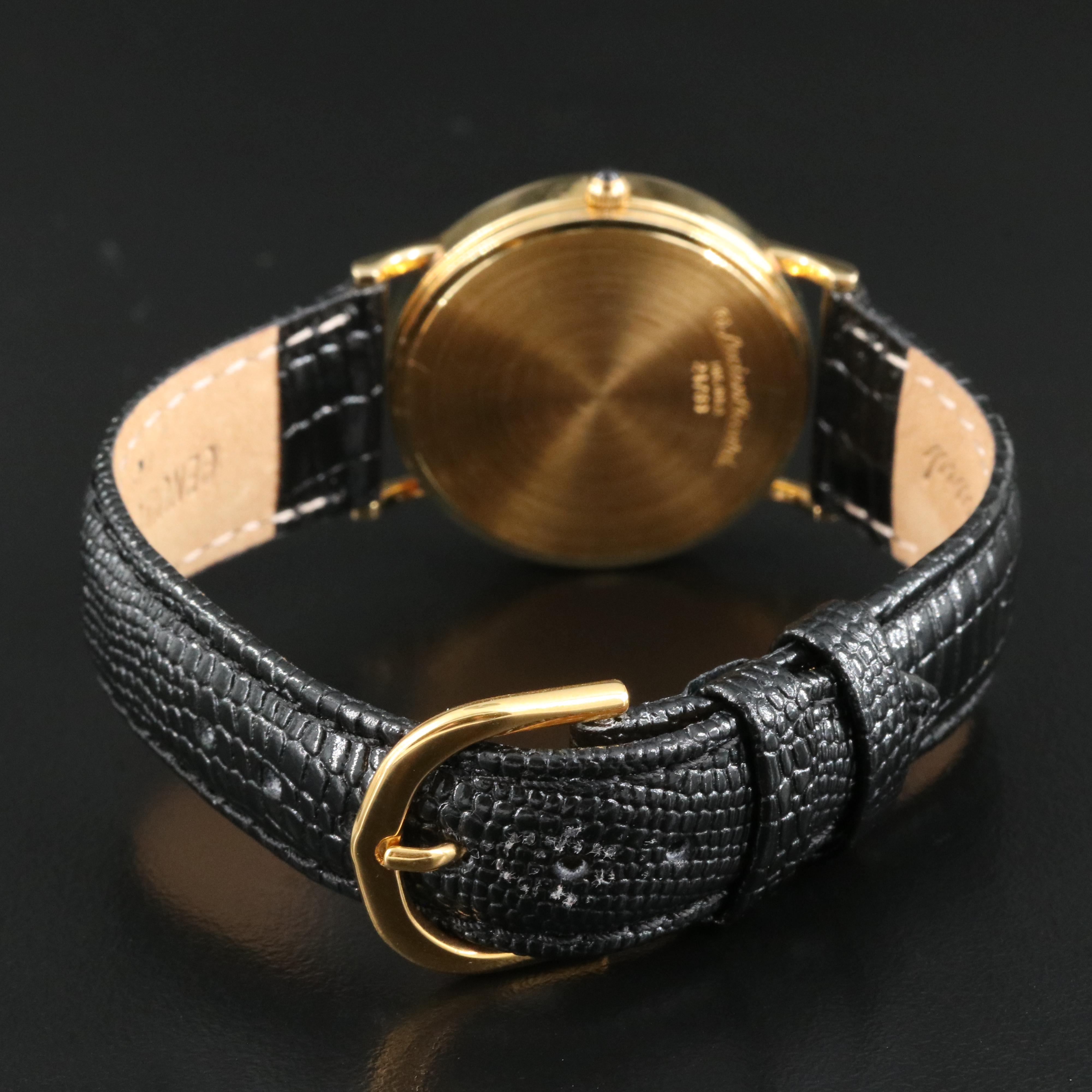 14K Lucien Piccard Quartz Watch