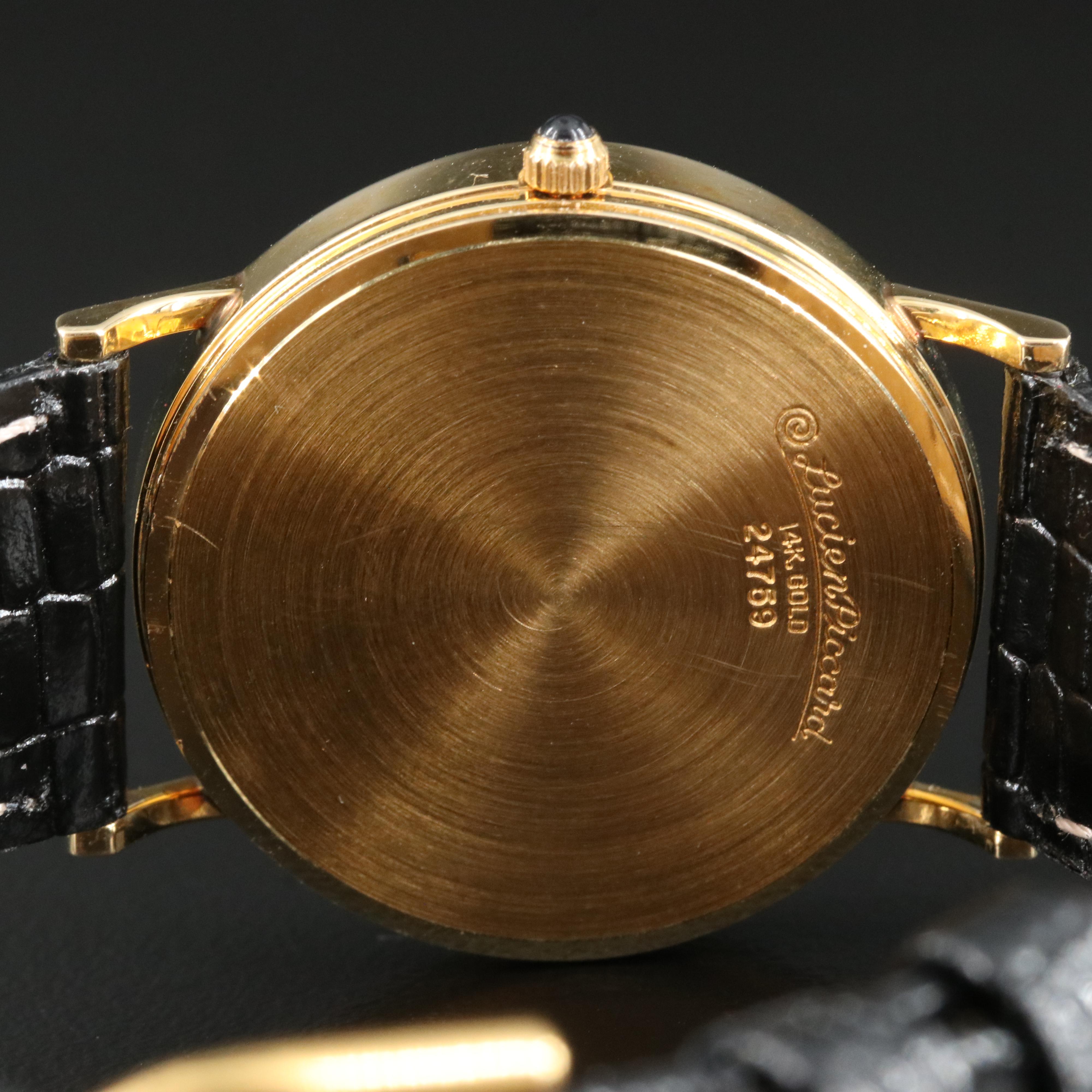 14K Lucien Piccard Quartz Watch