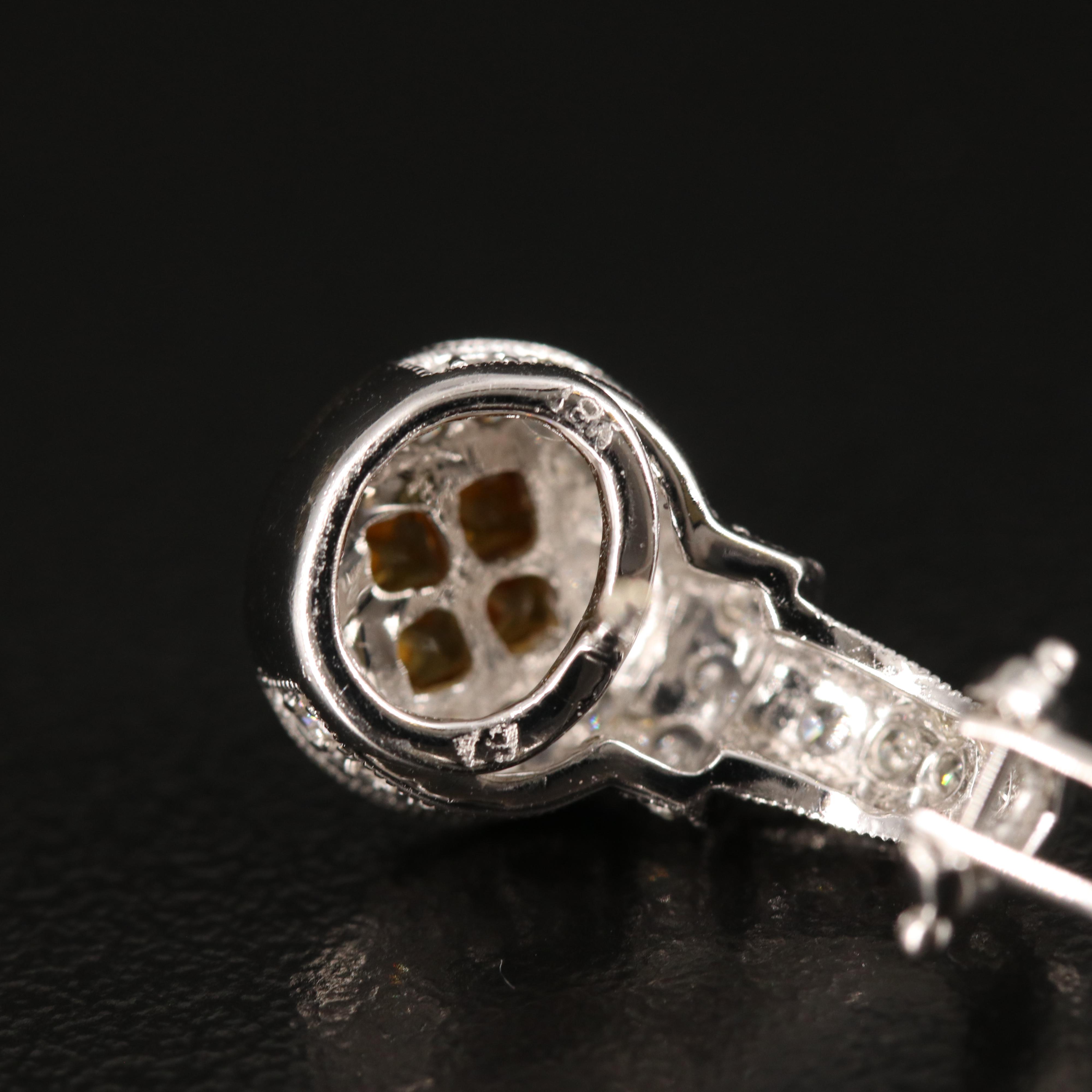 18K Sapphire and Diamond J Hoop Earrings