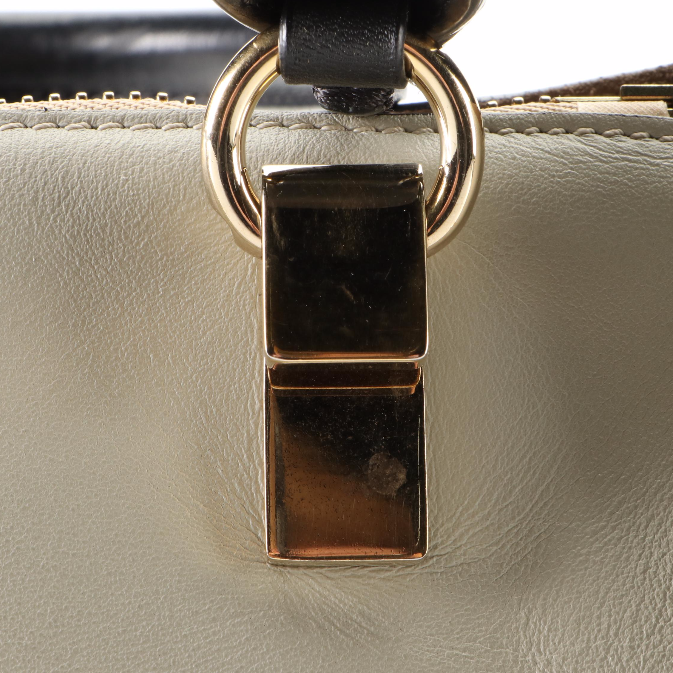 Chloé Baylee Tote in Bicolor Calfskin Leather