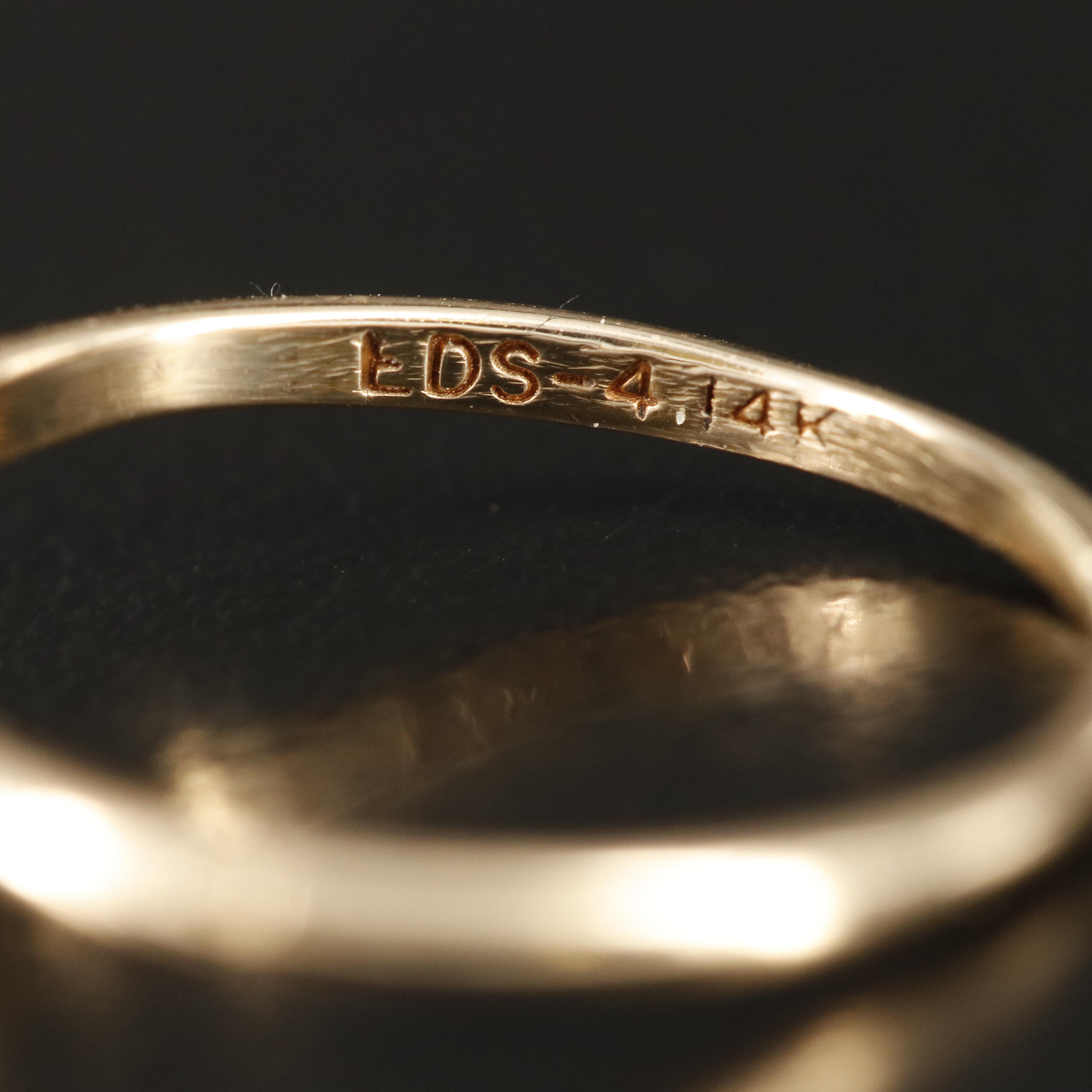 14K 0.32 CT Diamond Solitaire Ring