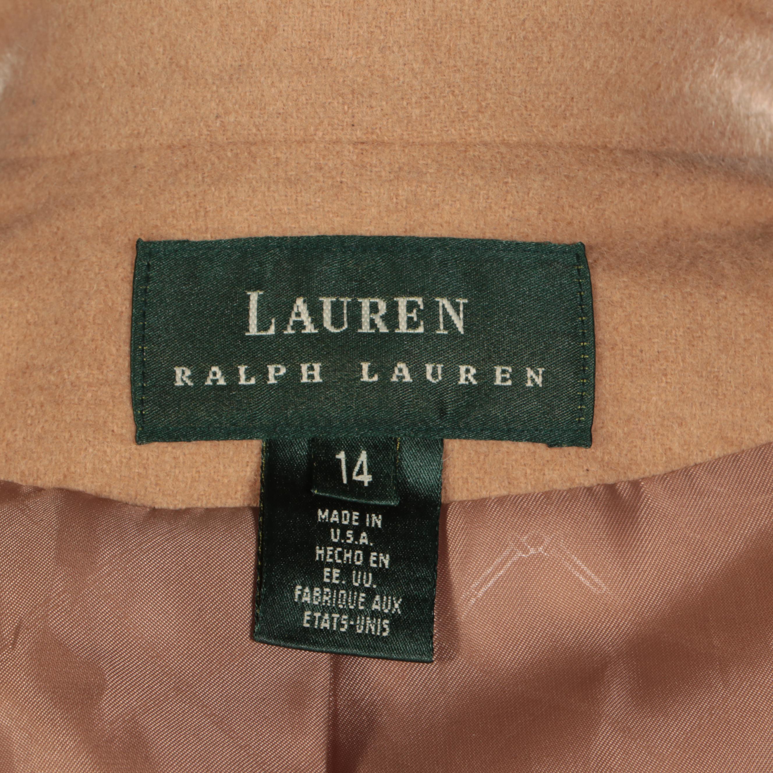 Lauren Ralph Lauren Camel Hair Blazer and Mackintosh Coat