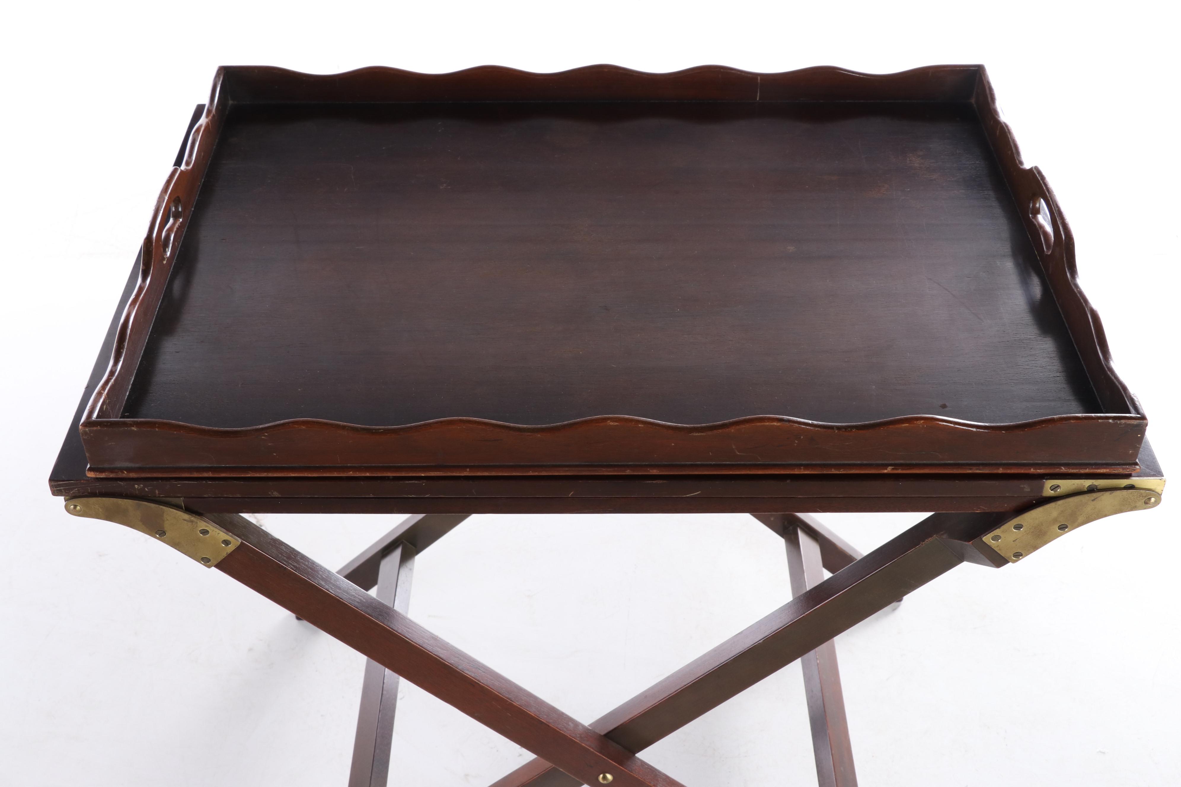 Baker Furniture "The Party Butler" George III Style Mahogany Serving Table