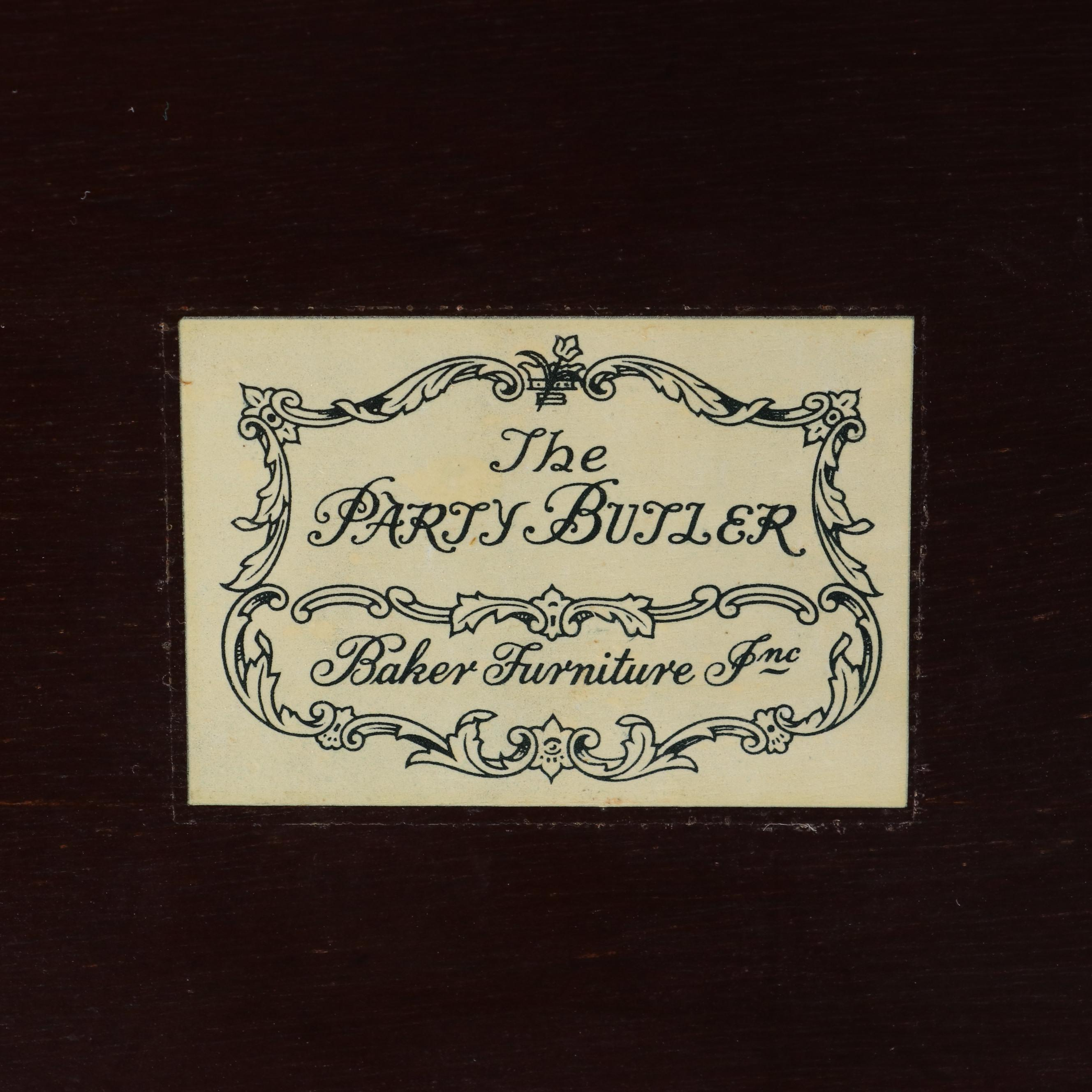 Baker Furniture "The Party Butler" George III Style Mahogany Serving Table