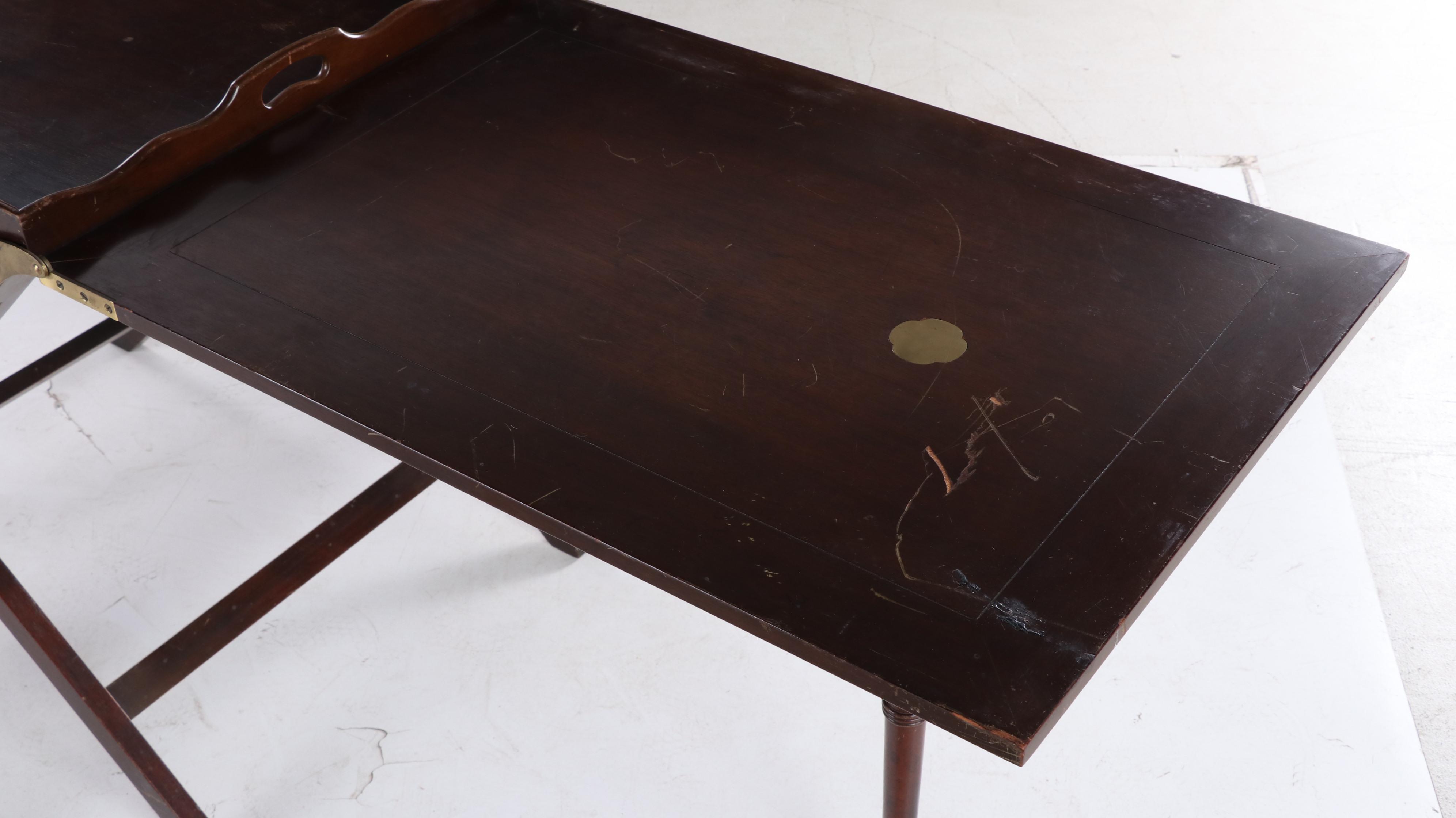 Baker Furniture "The Party Butler" George III Style Mahogany Serving Table