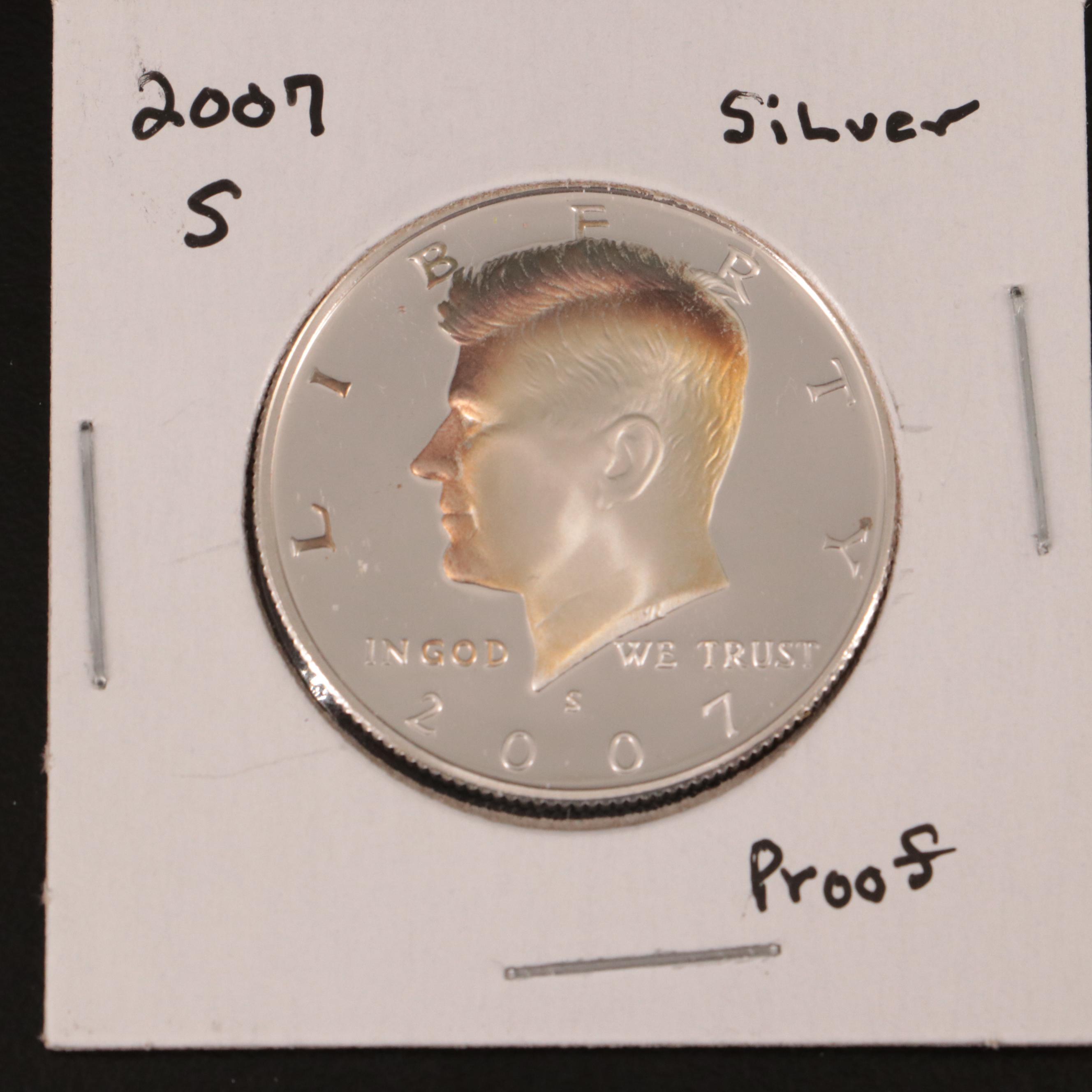 Twenty-Three Kennedy Silver Proof Half Dollars, 1992-S to 2014-S