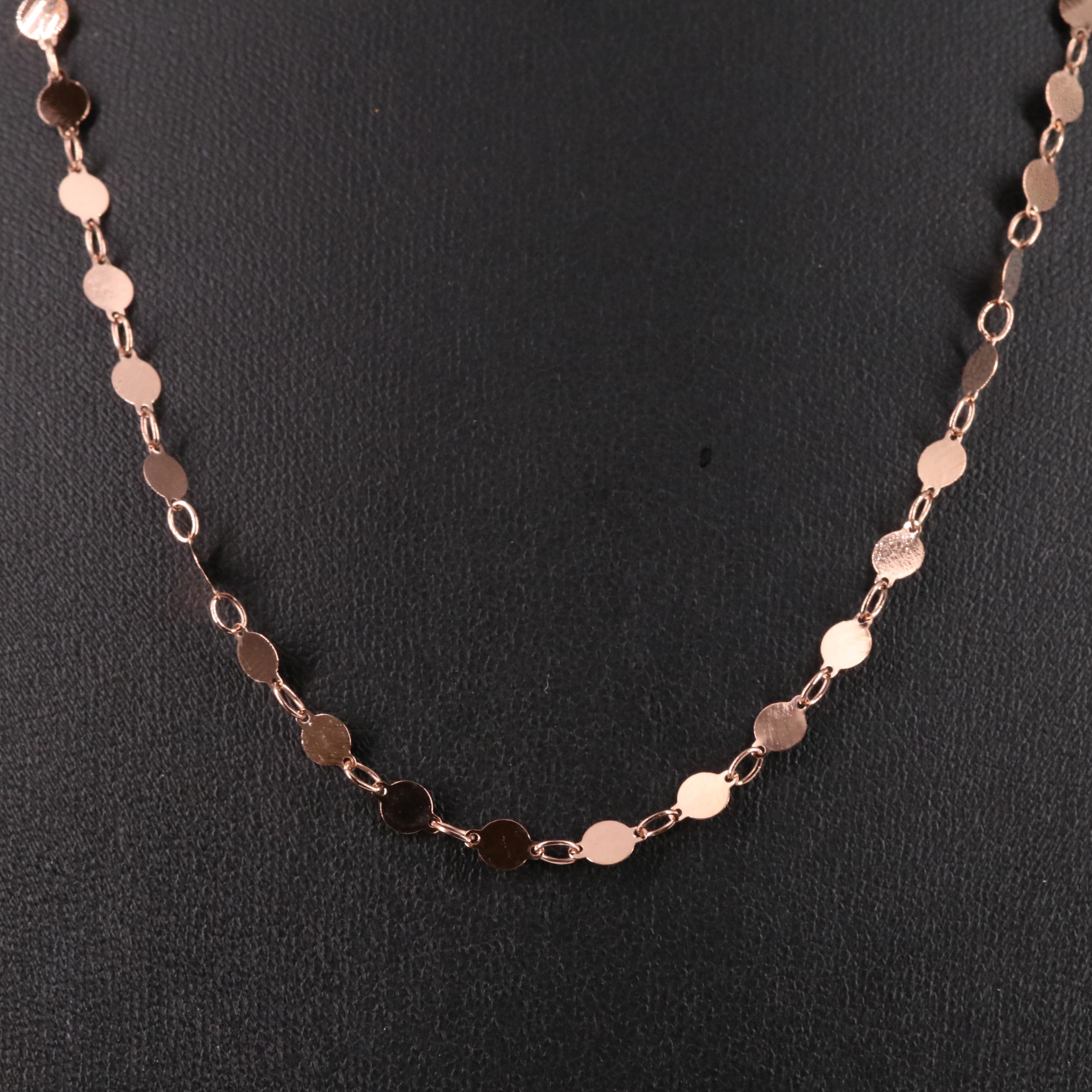 14K Rose Gold Fancy Link Necklace