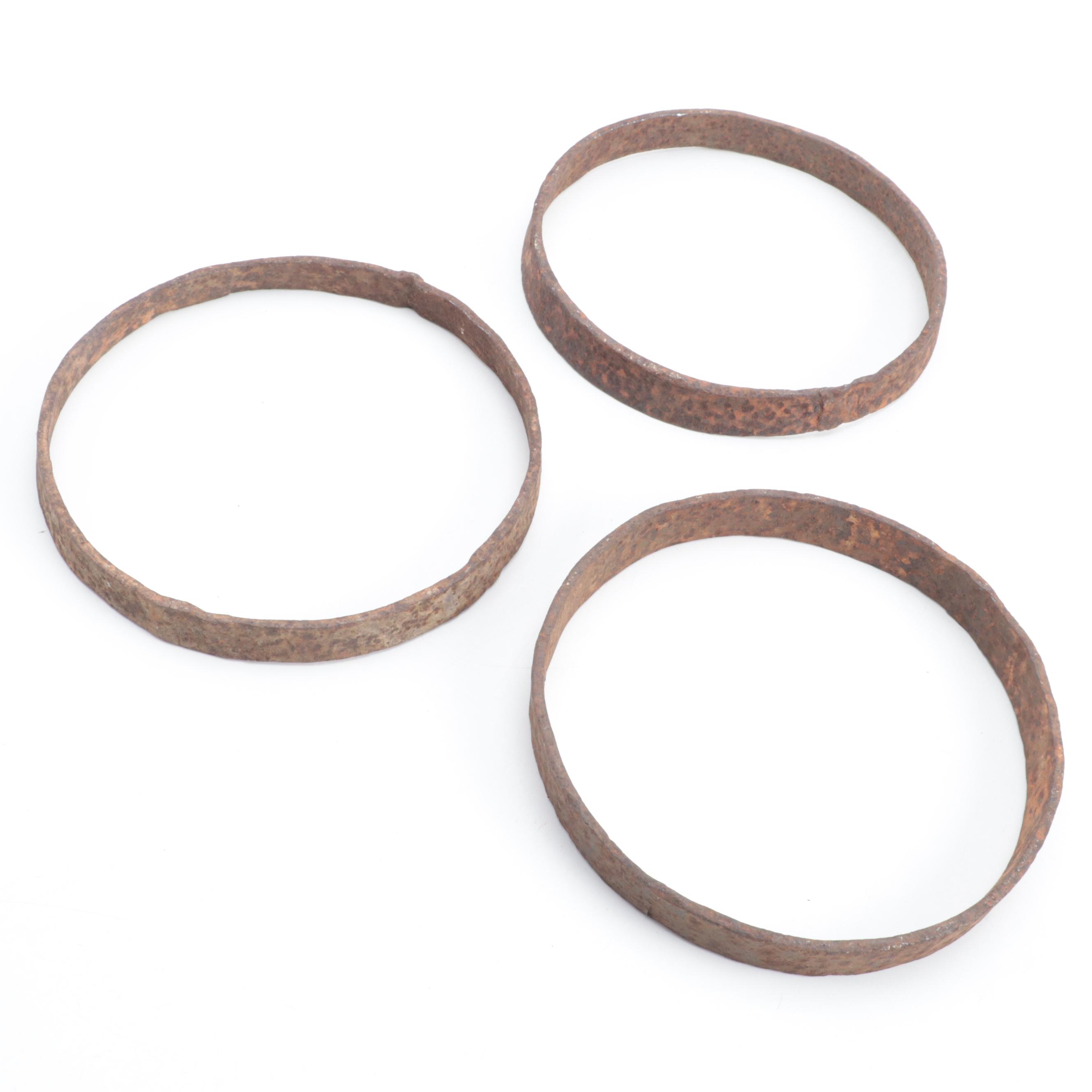 Wrought Iron Wheel Frames, 19th Century